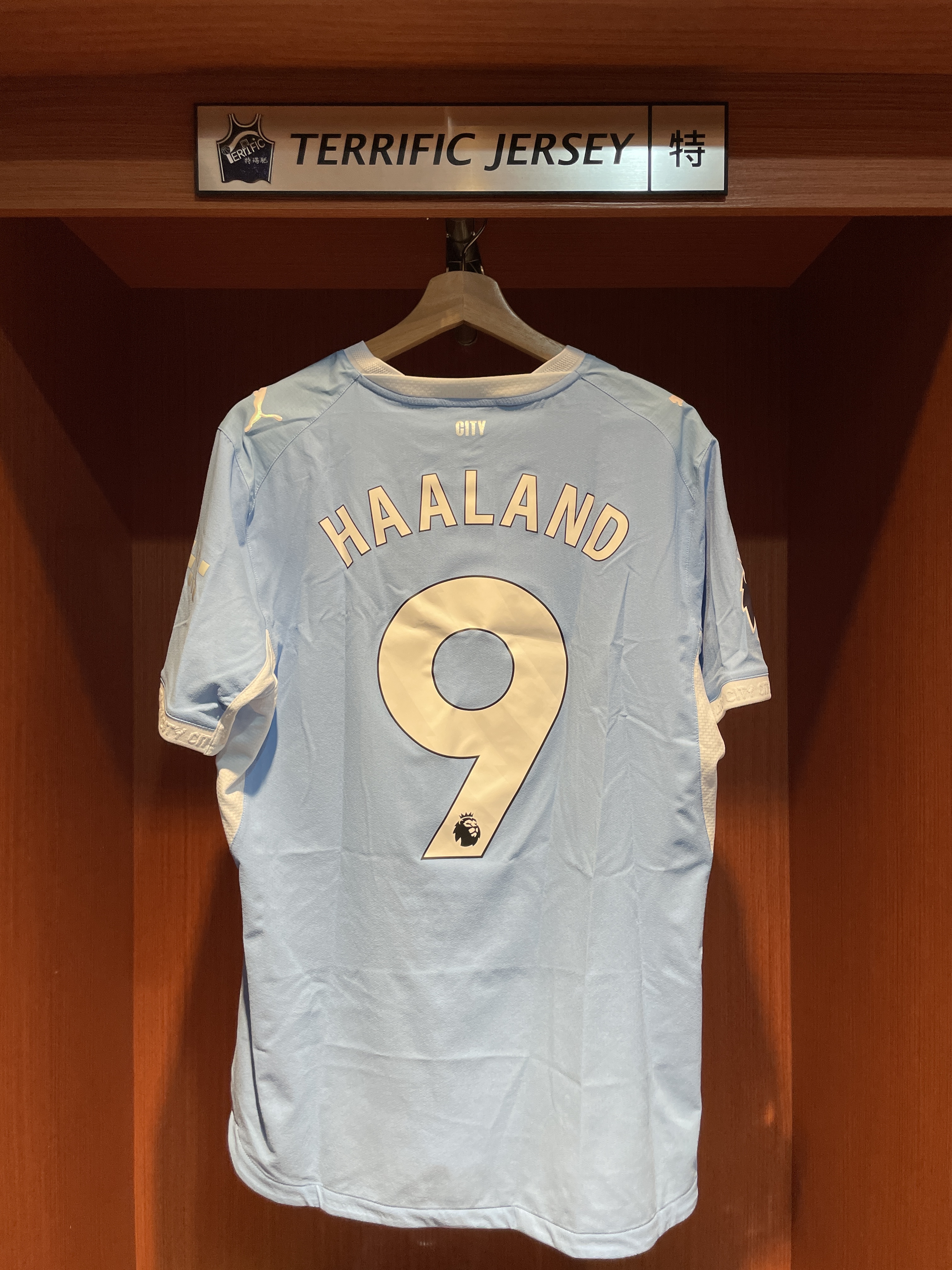 Premier League足球 Erling Haaland 曼徹斯特城 曼城水藍 26-27 英超 Home Puma Authentic Jersey 球員版 輕薄排汗 全新