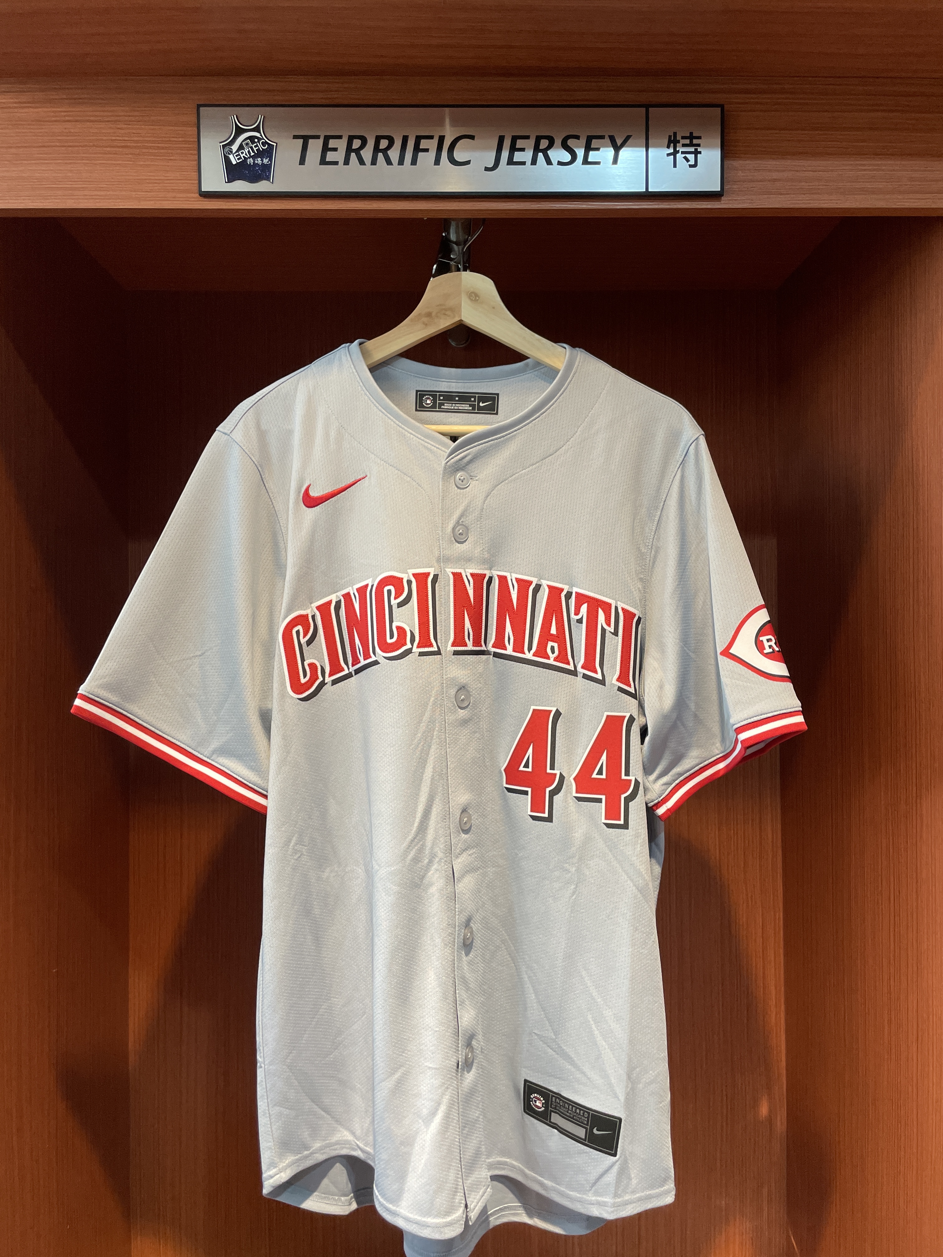 MLB球衣 Elly De La Cruz 辛辛那提紅人灰 Road Nike Limited Player Name Jersey 球迷版 熱轉印 全新