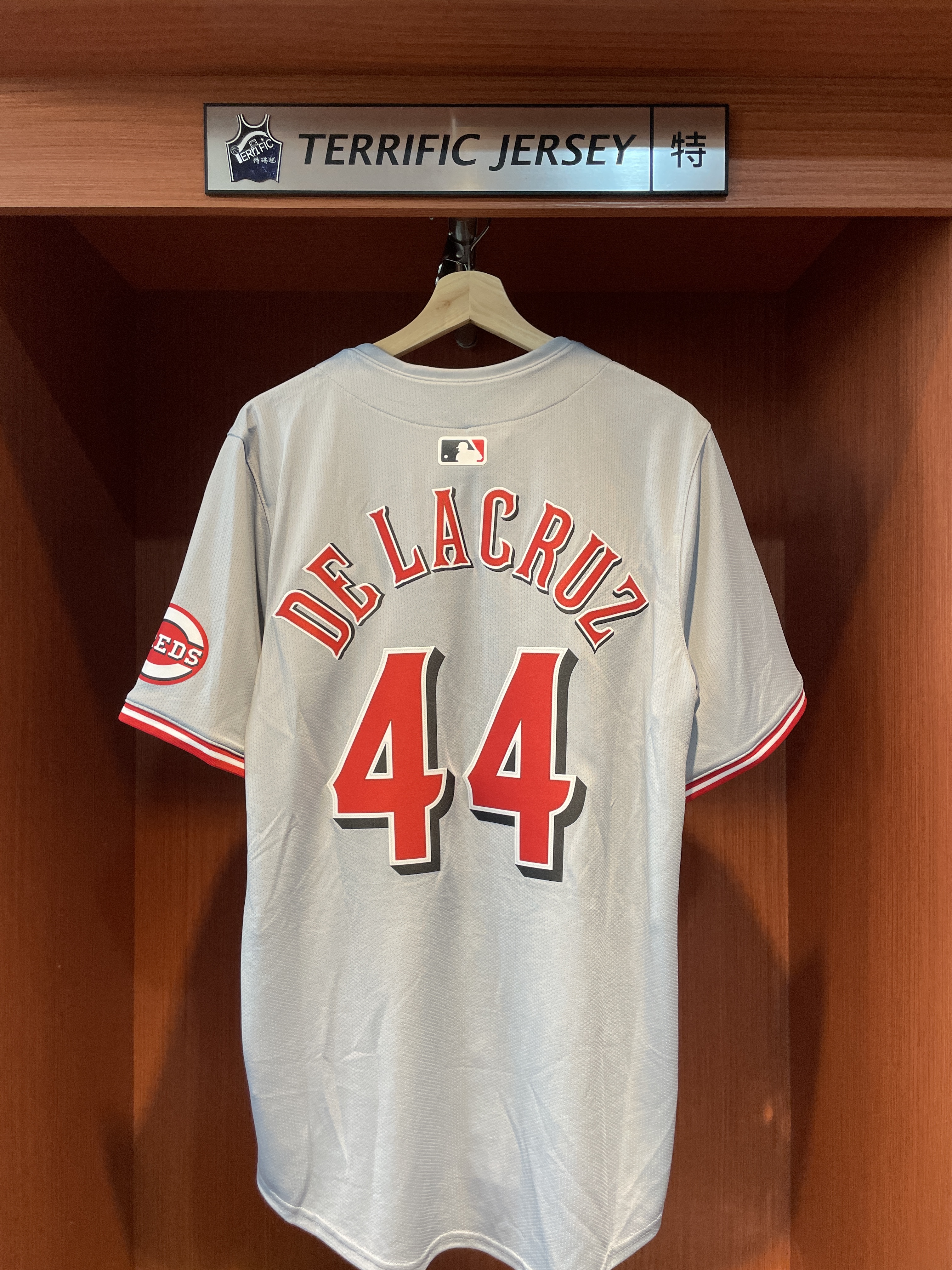 MLB球衣 Elly De La Cruz 辛辛那提紅人灰 Road Nike Limited Player Name Jersey 球迷版 熱轉印 全新