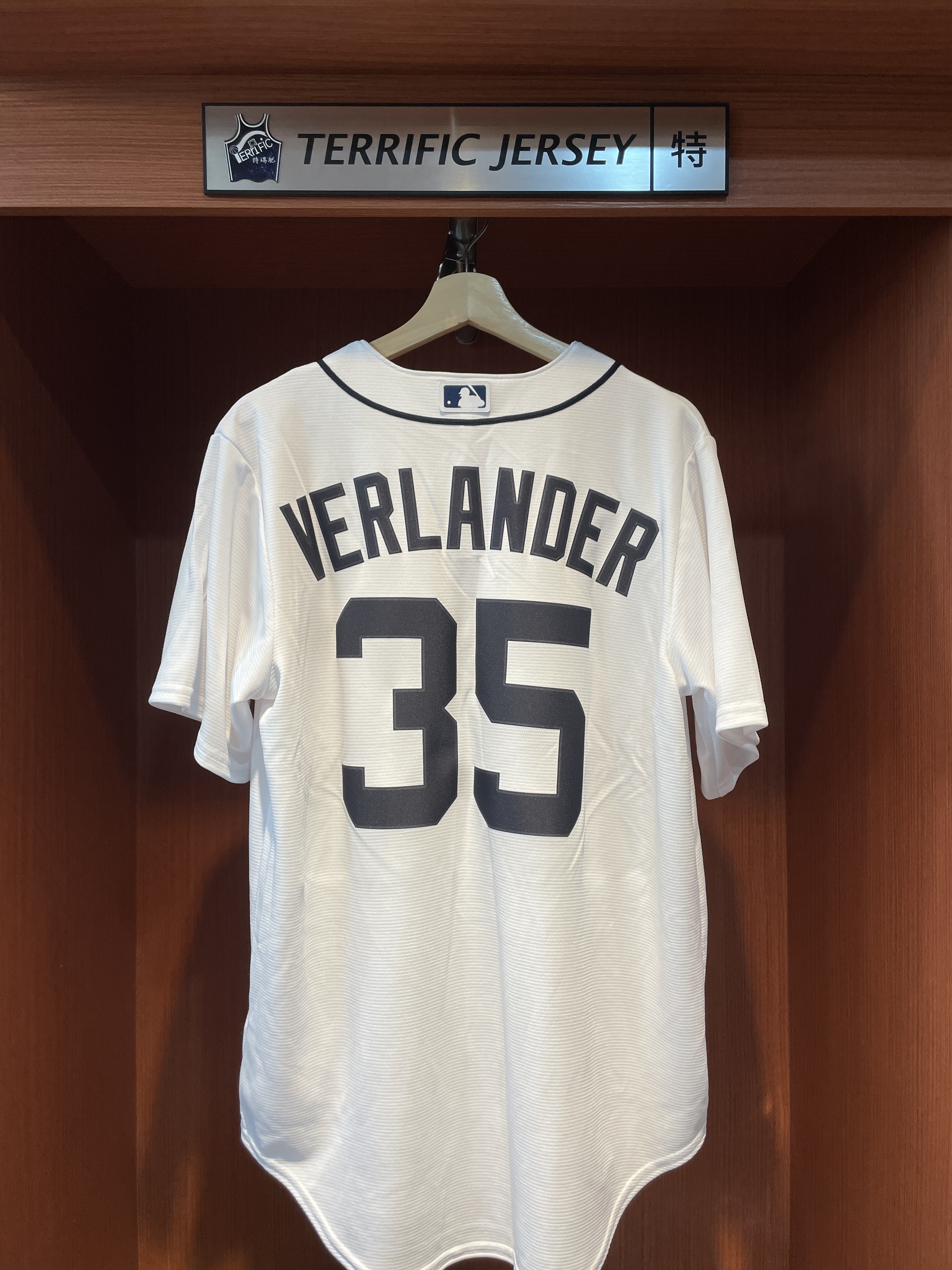 MLB球衣 Justin Verlander 底特律老虎白 Home Nike Replica Player Name Jersey 球迷版 熱轉印 全新