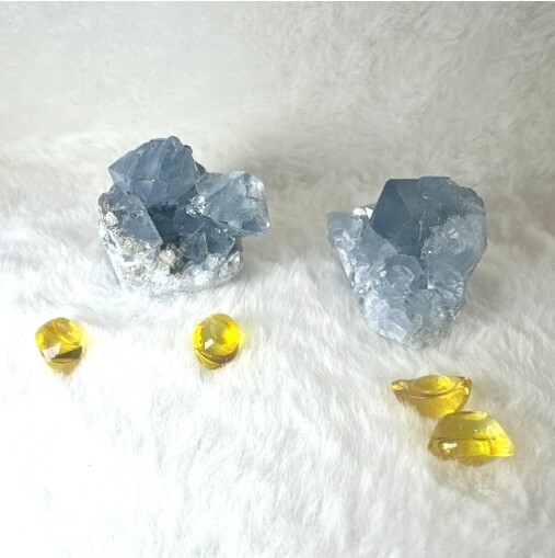 (AG) 馬達加斯加天青石 (高品質玻璃體) (40-60g) (隨機發貨) - 水晶 #A33 #2110SA