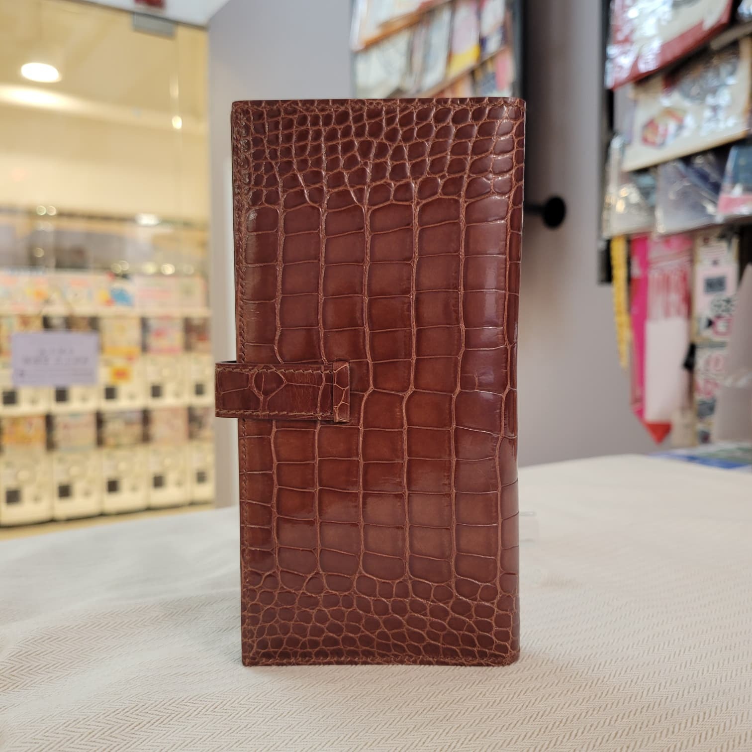 99%NEW/UNUSED Bearn LONG wallet Terre CK alligator 鱷魚皮