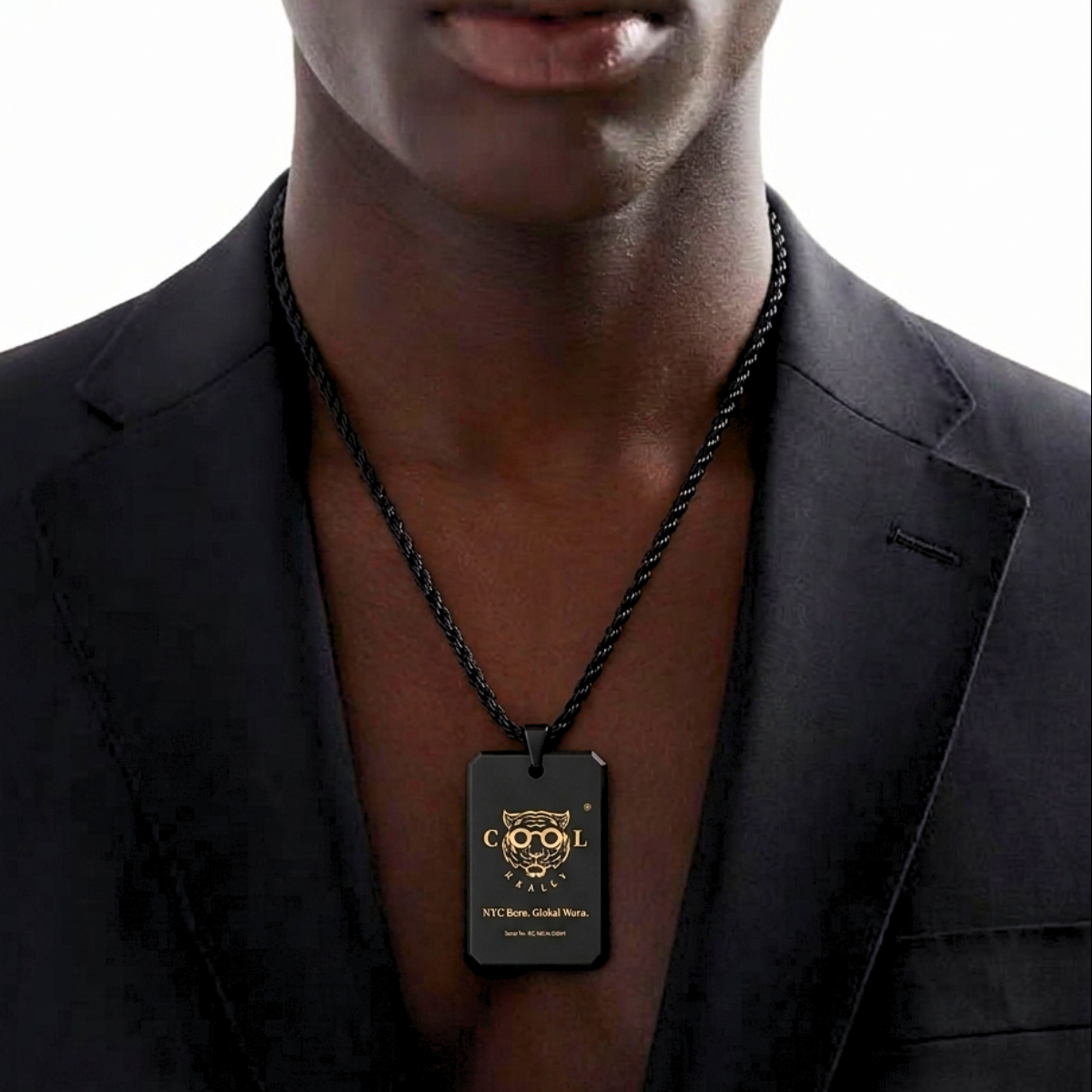 REALLY COOL® Identity Tag Pendant Necklace