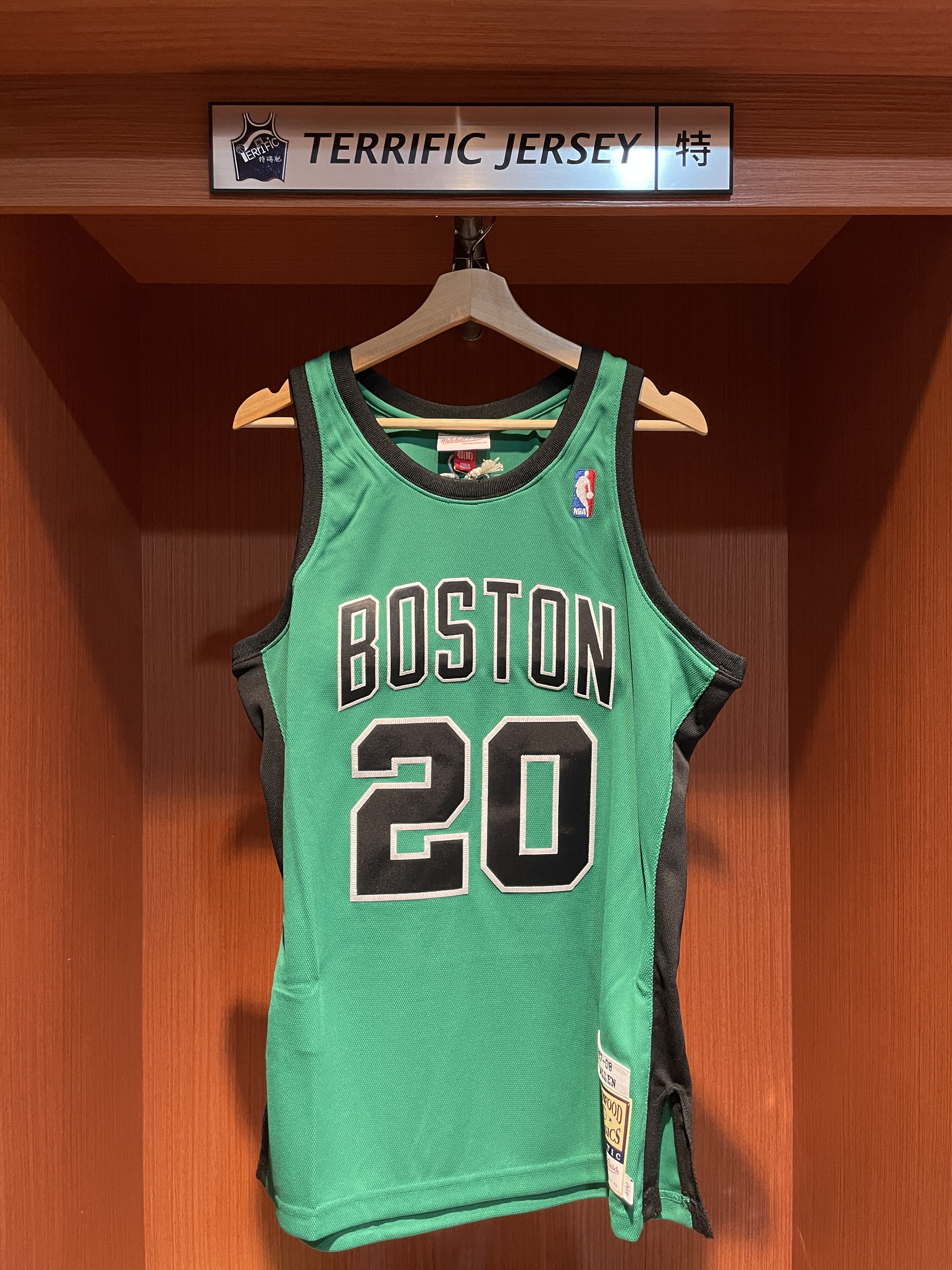 NBA球衣 Ray Allen 塞爾提克 客場綠黑 07-08 M&N Authentic 球員版 電繡 全新
