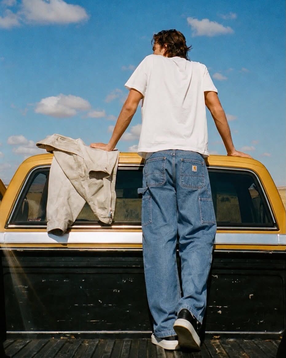 Men's Carhartt Loose Straight Denim Pants [BD4941]