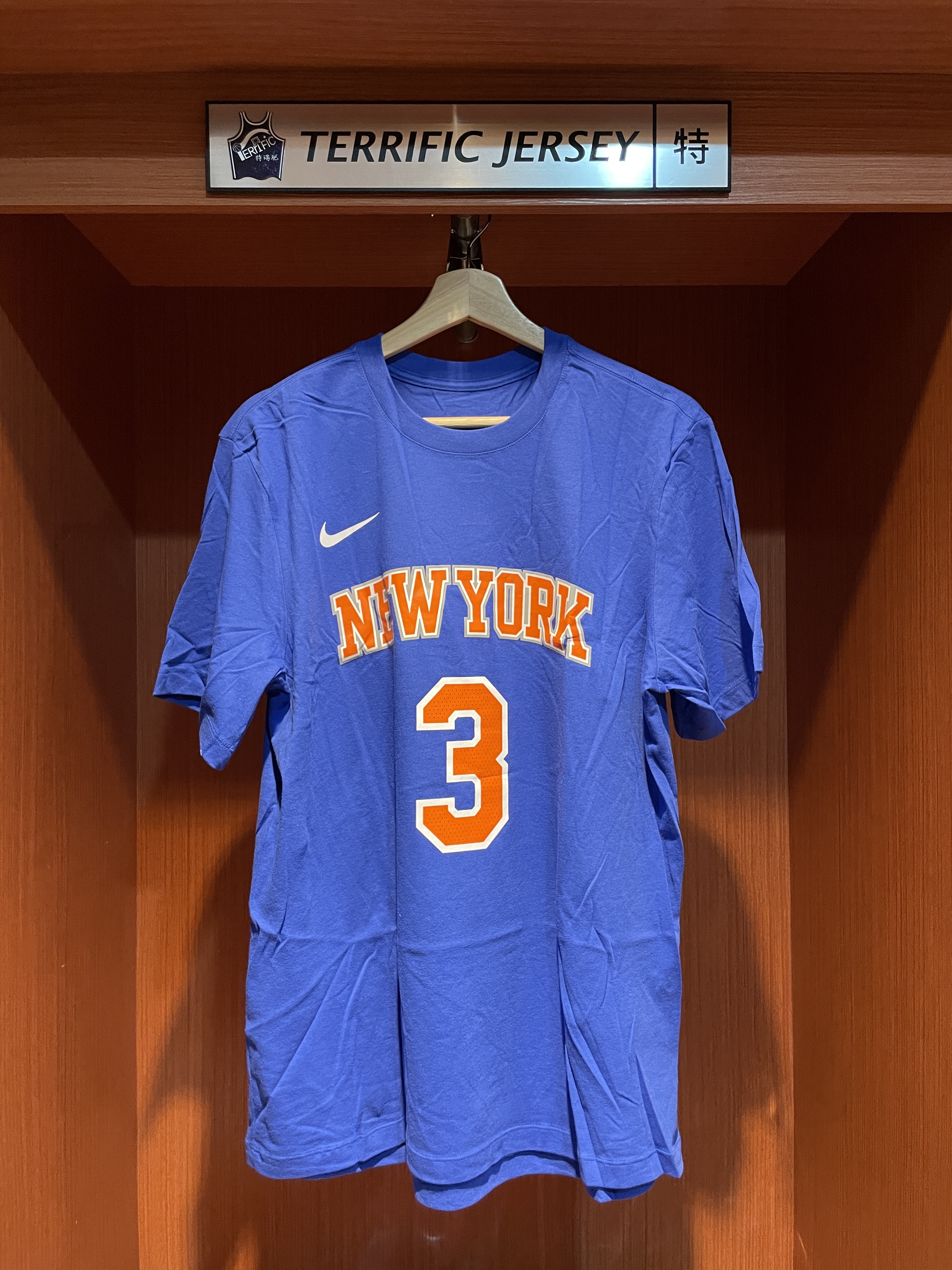 NBA短袖 Josh Hart 紐約尼克藍 Icon Nike Player Name Tee 棉質 短袖 全新