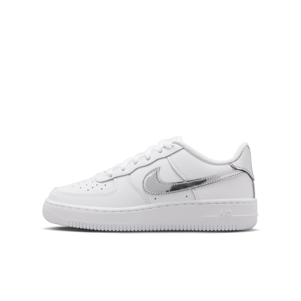 (現貨) Nike Air Froce 1 Low - White Silver (GS)