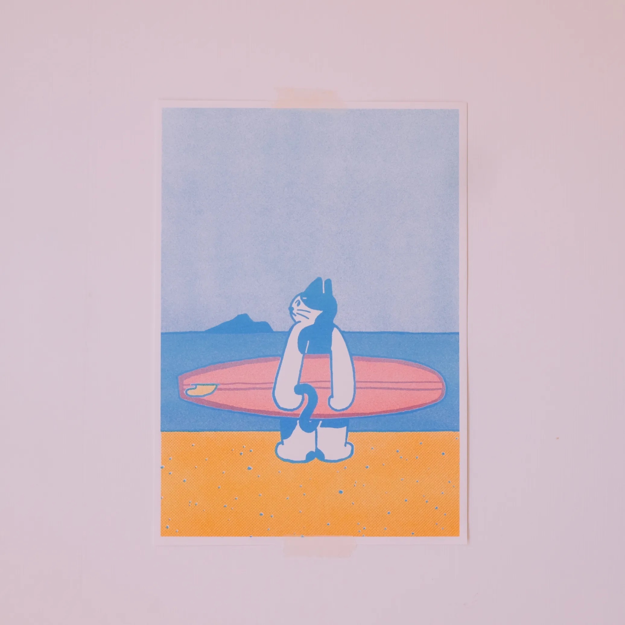 黑白小姐｜《Life with a little magic》系列A4海報-MY SURF RITUAL