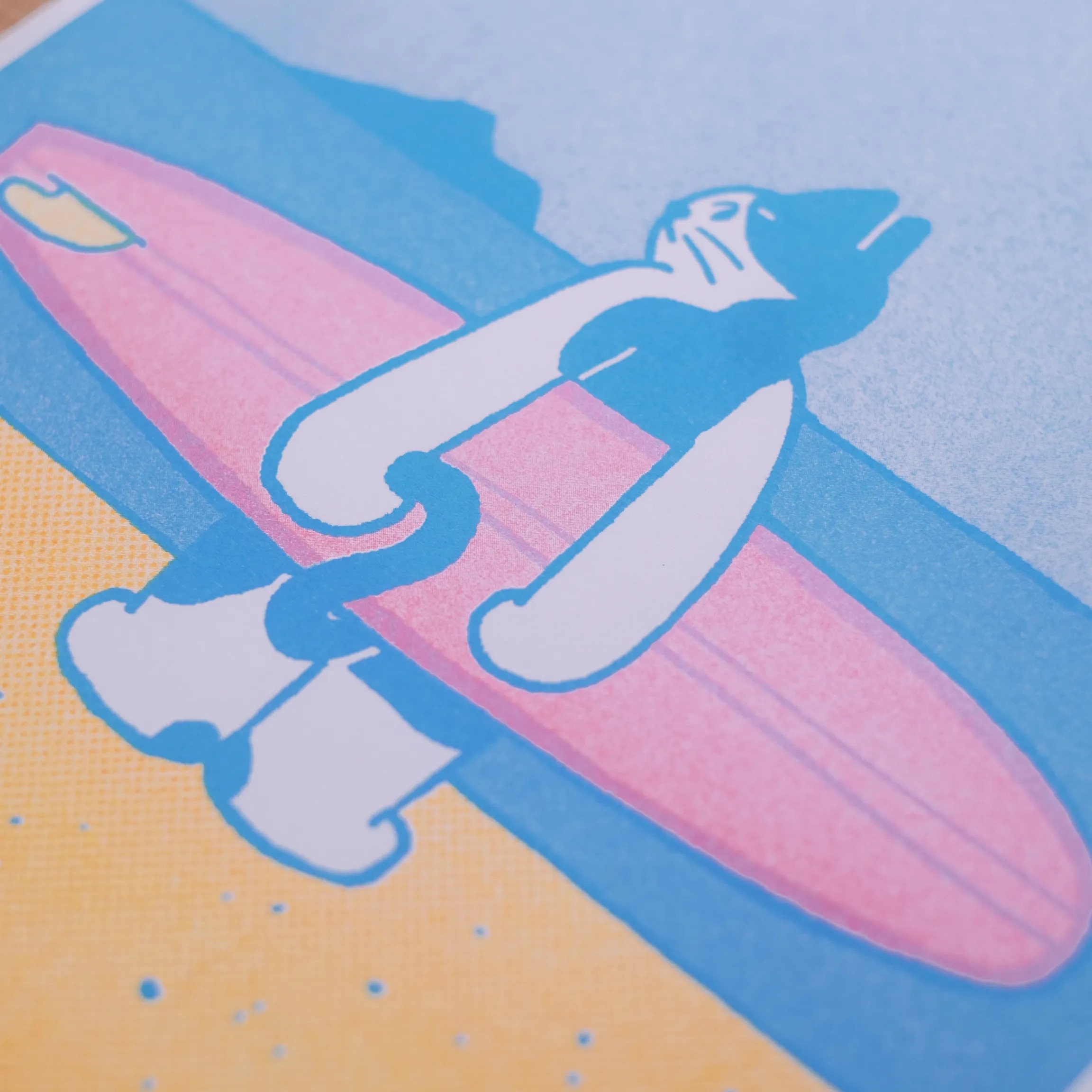黑白小姐｜《Life with a little magic》系列A4海報-MY SURF RITUAL