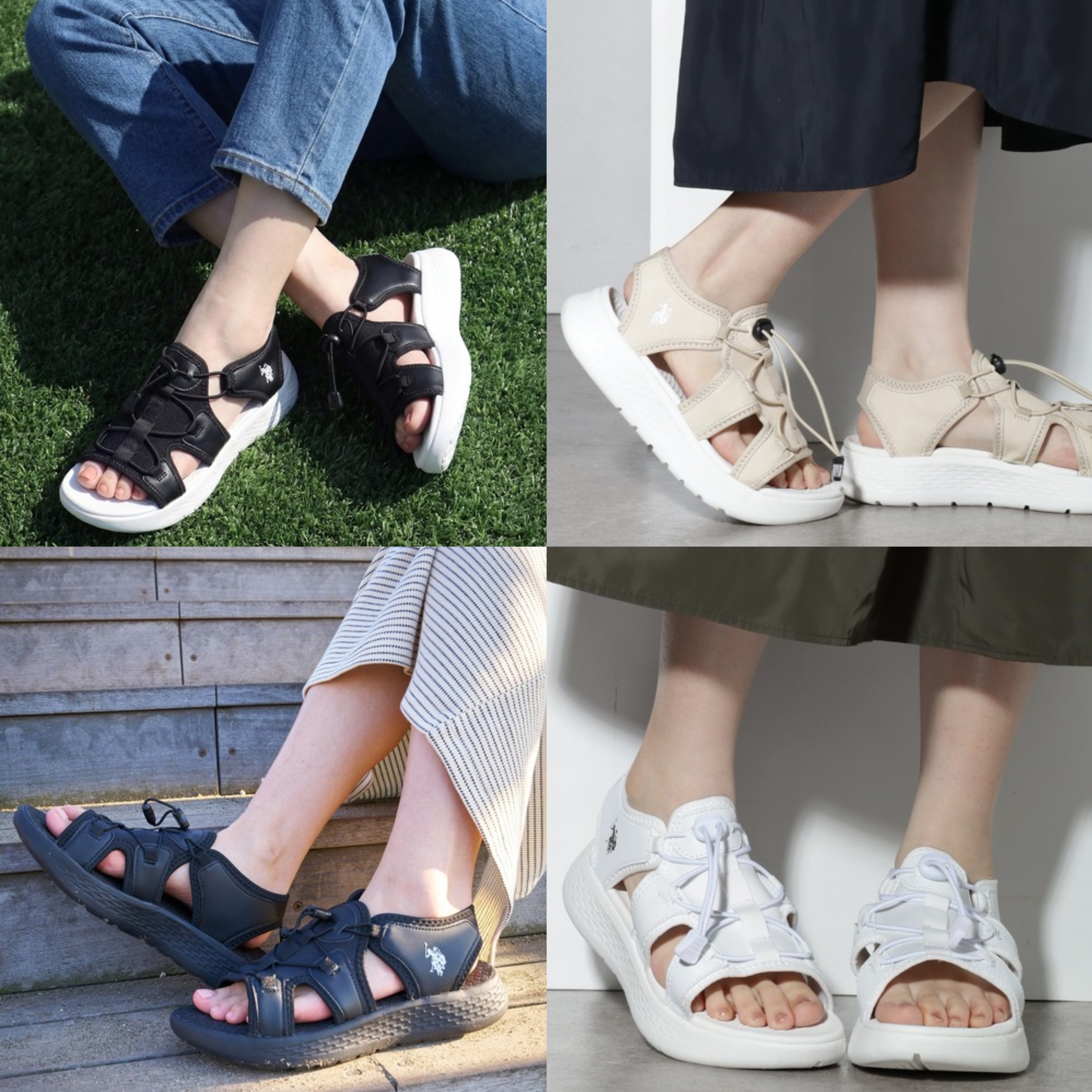 JP US POLO 涼鞋