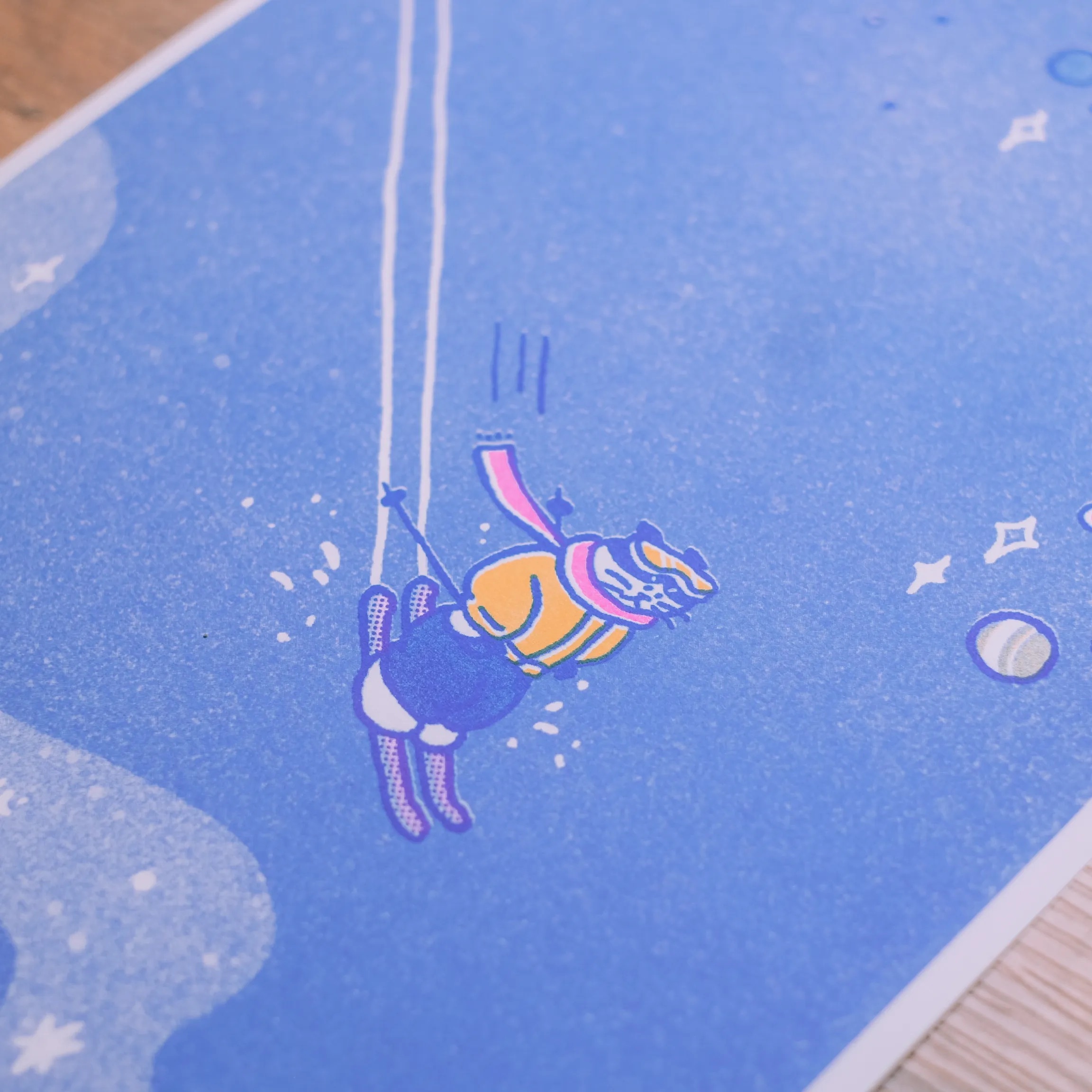 黑白小姐｜《Life with a little magic》系列A4海報-THROUGH THE ENDLESS UNIVERSE