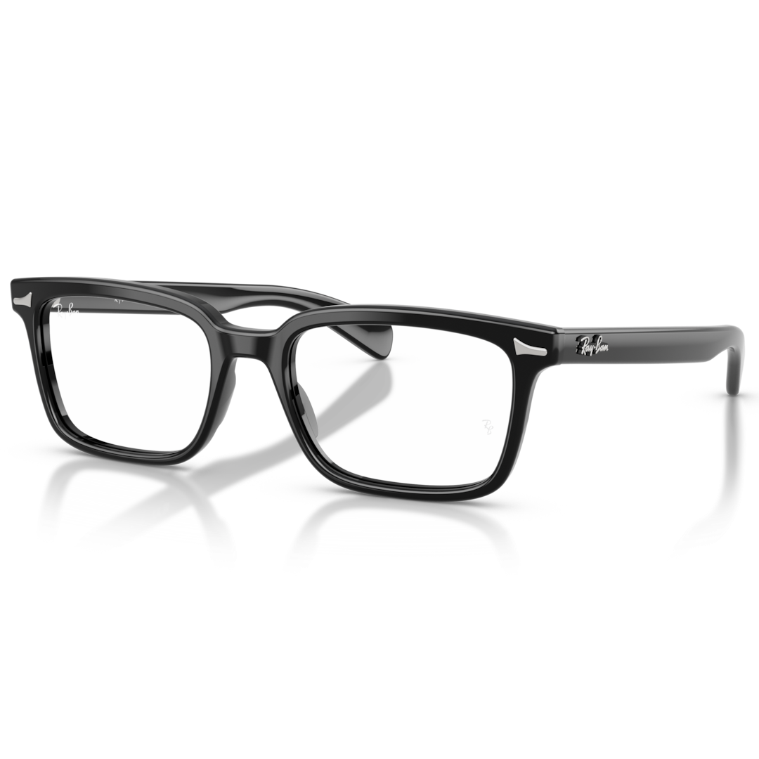 【RayBan】RB5534F 2000-53mm 方框光學眼鏡♦(黑色)