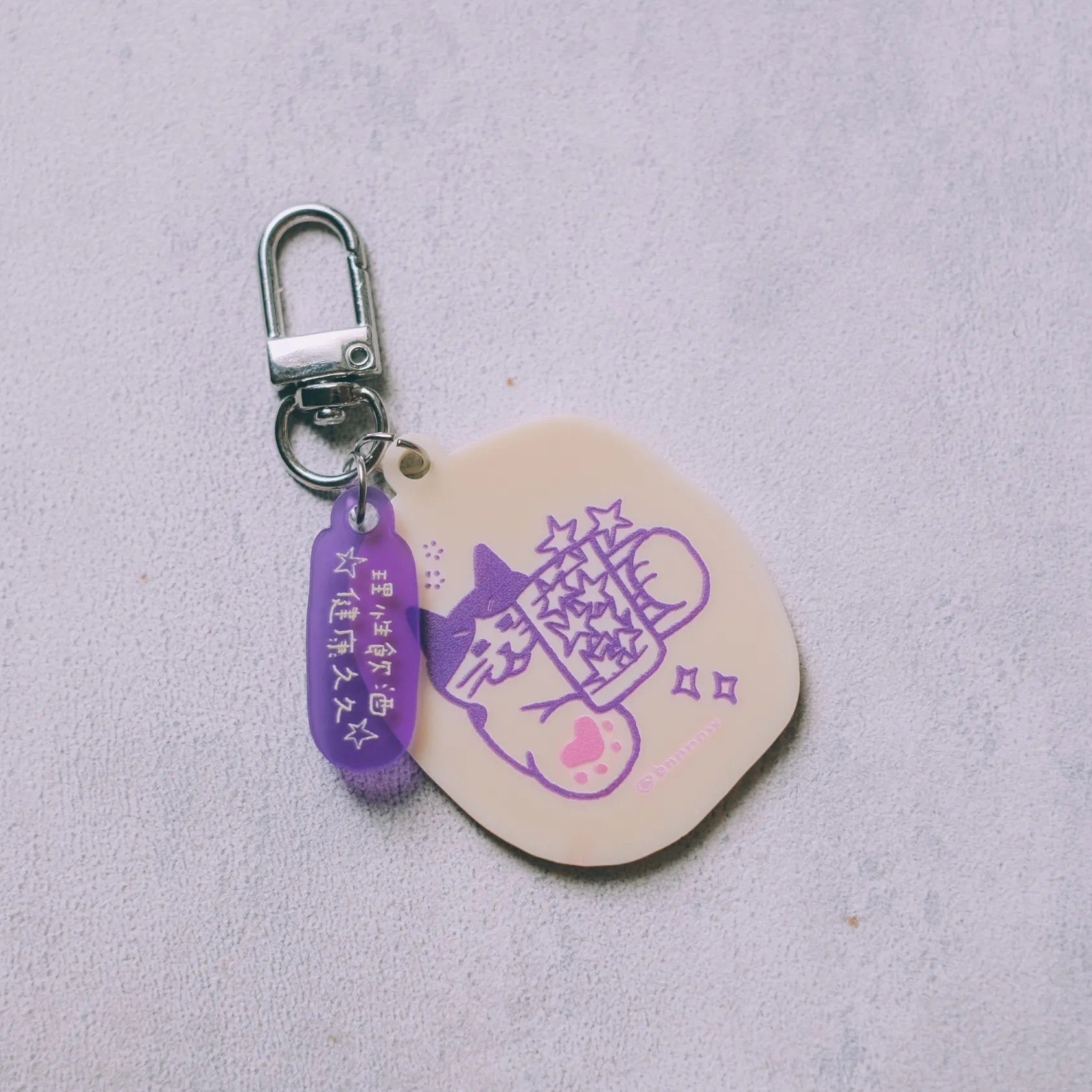 黑白小姐｜串串壓克力鑰匙圈 共六款