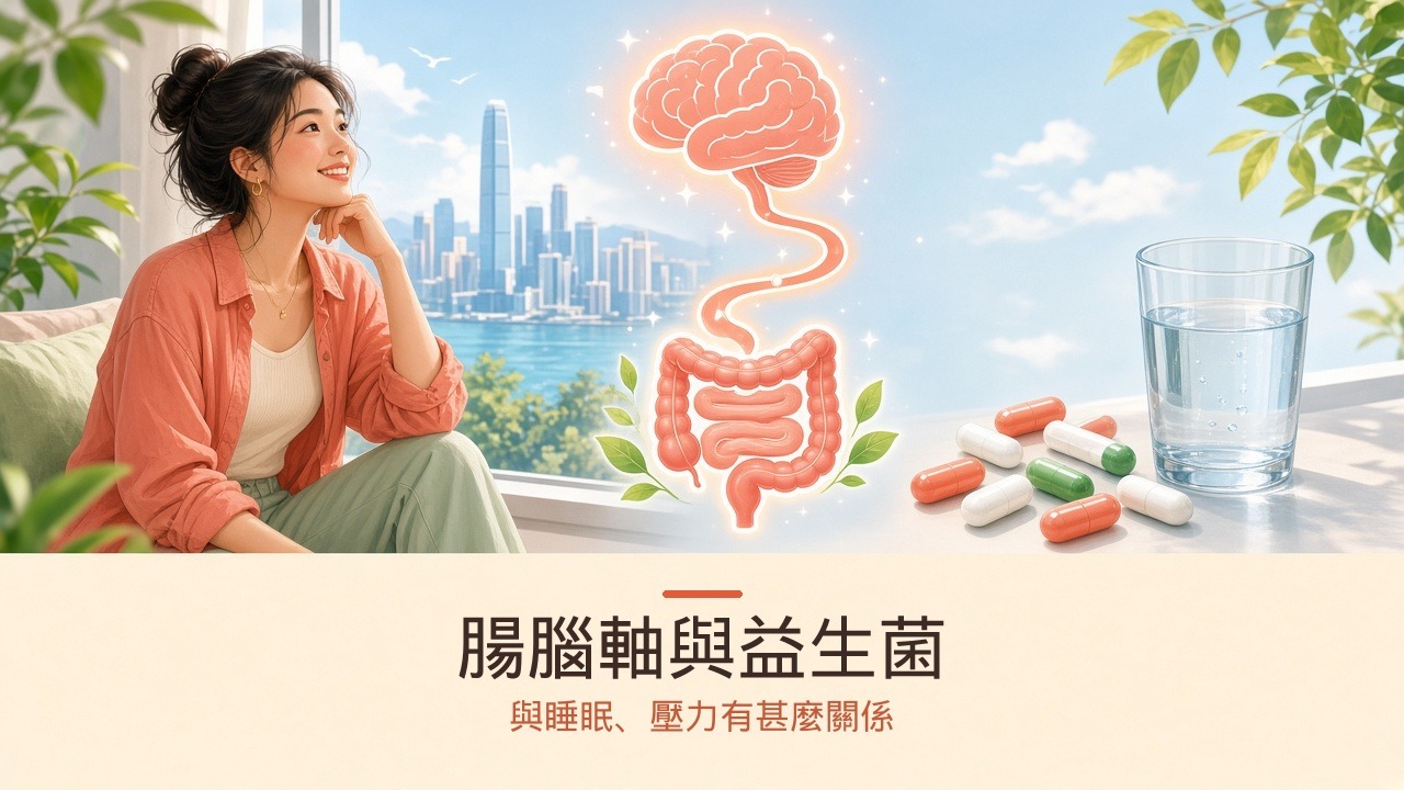 腸腦軸與益生菌:與睡眠、壓力有甚麼關係
