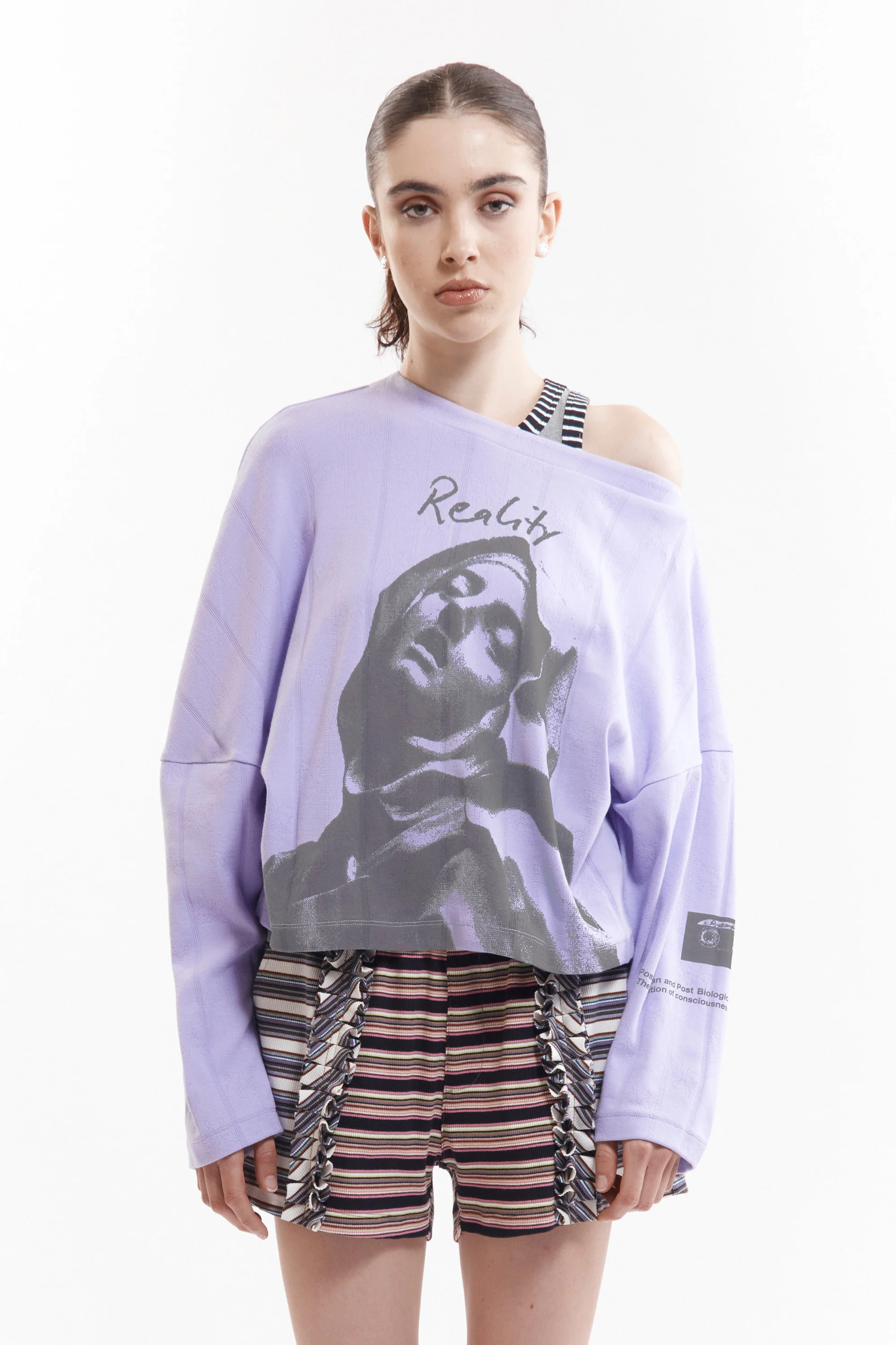 P.A.M.｜XEROX POINTELLE OFF SHOULDER TOP "LAVENDER"