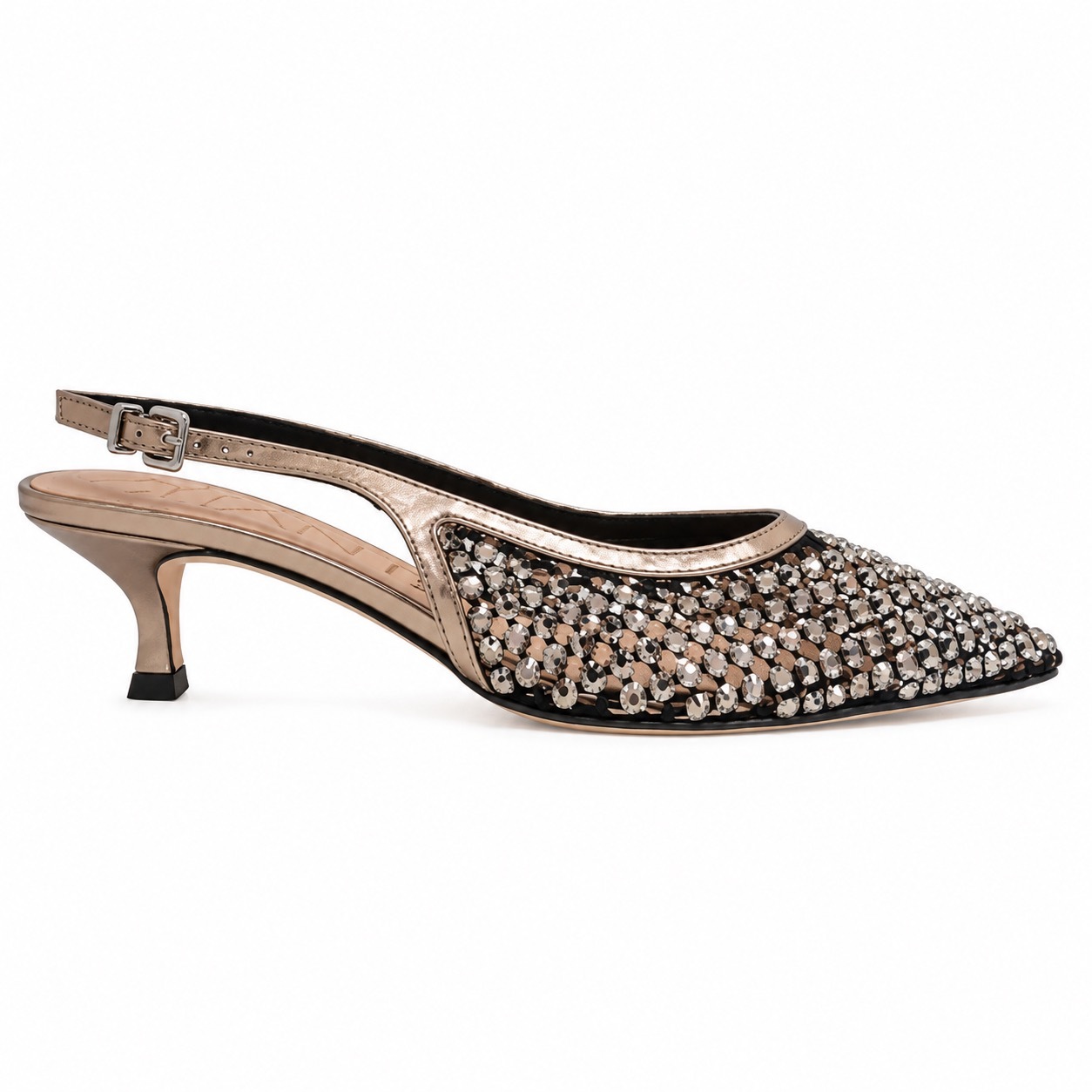 1CT1017-013 [CHANTAL] Specchio Alba 40 Riv 高跟涼鞋 銀色 #3461 (EU)
