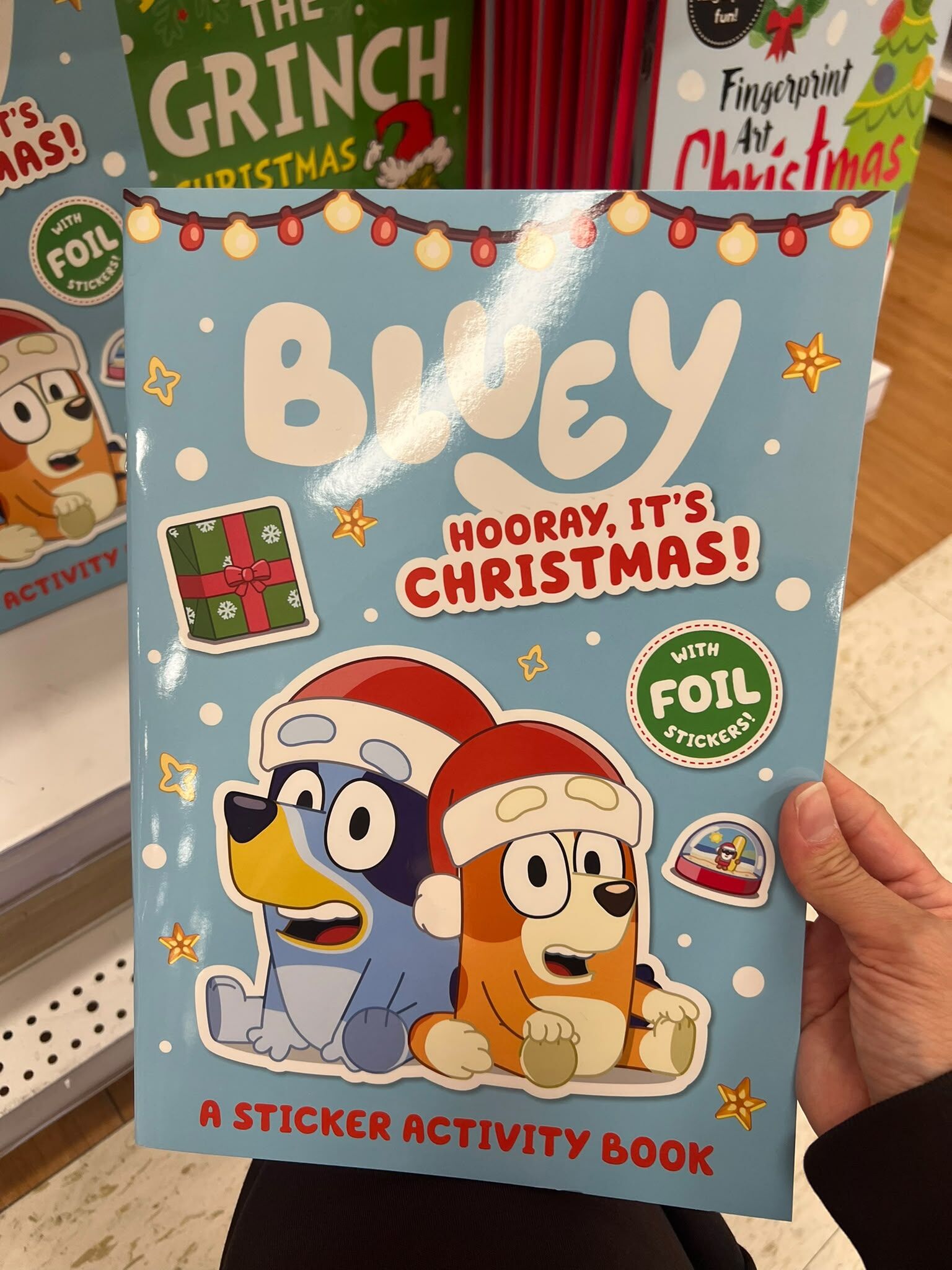 澳洲連線🇦🇺🎄 Bluey 聖誕貼紙/填色書