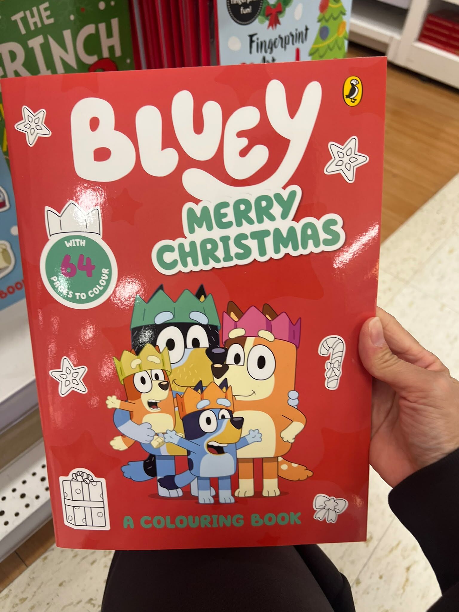 澳洲連線🇦🇺🎄 Bluey 聖誕貼紙/填色書