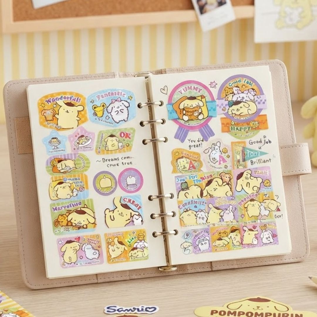 POMPOMPURIN sanrio Laser Paper Sticker