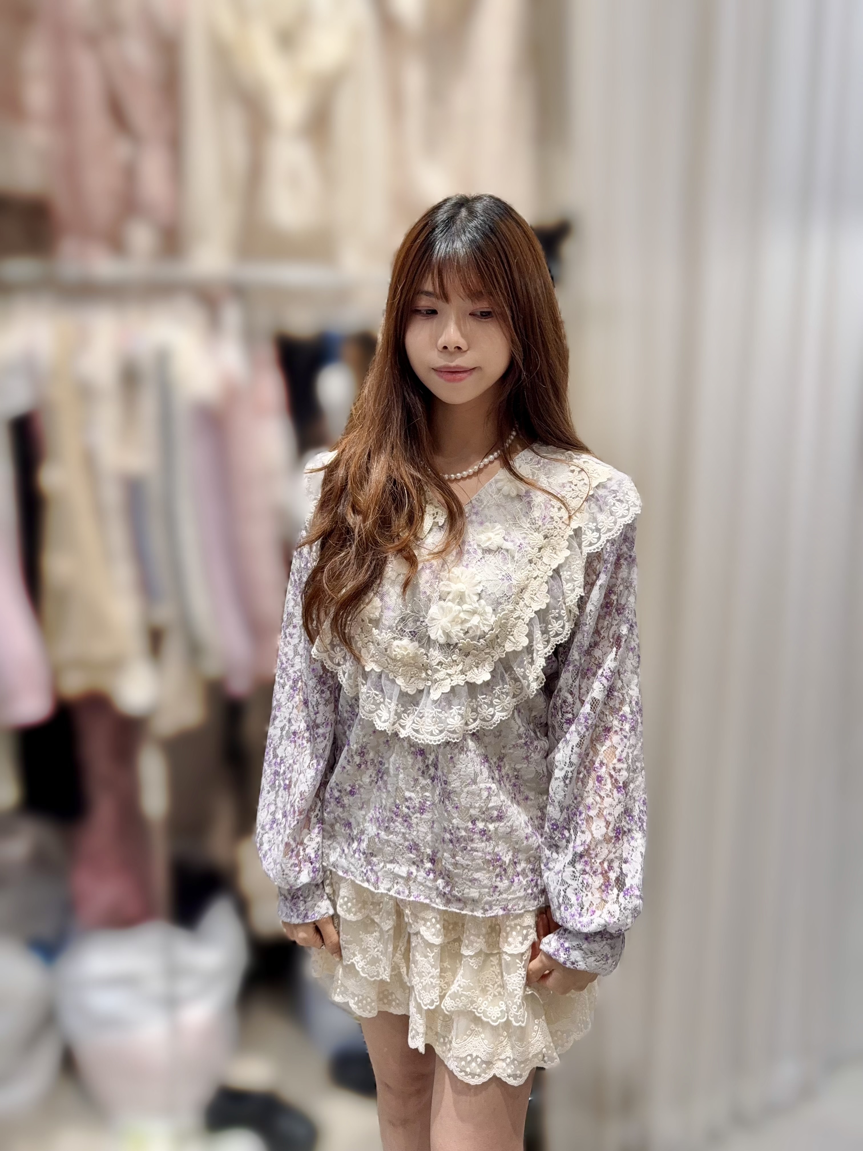 (限量)Y155  高質碎花LACE  胸44-50 長 22.5$509 (一口價)