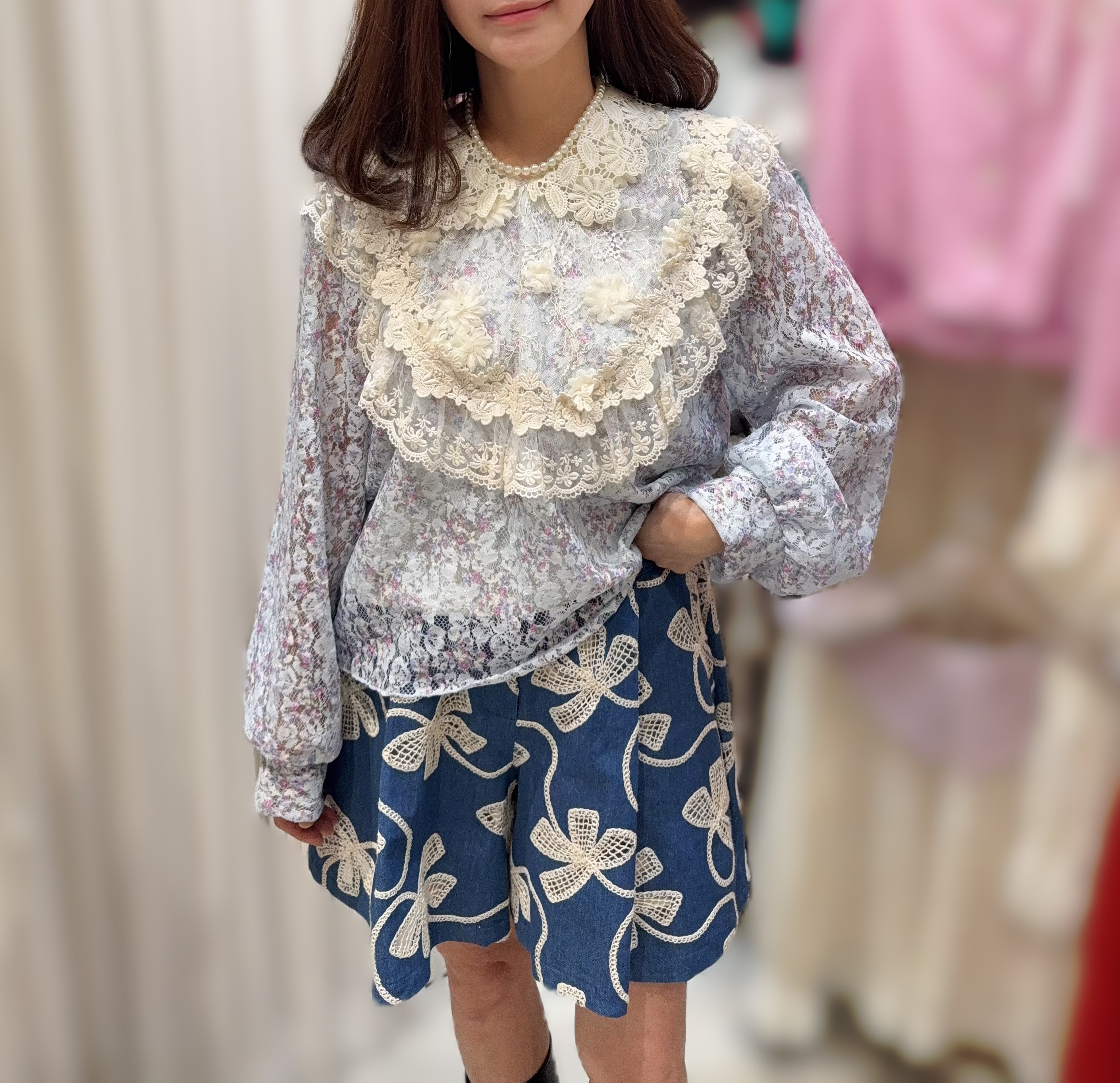 (限量)Y155  高質碎花LACE  胸44-50 長 22.5$509 (一口價)