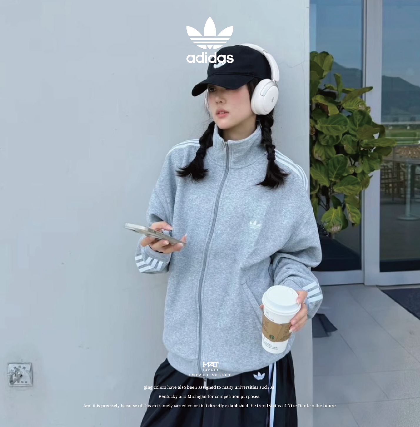 ADIDAS BOUCLE TT 韓系 慵懶 高領 搖粒絨 外套 LC8149