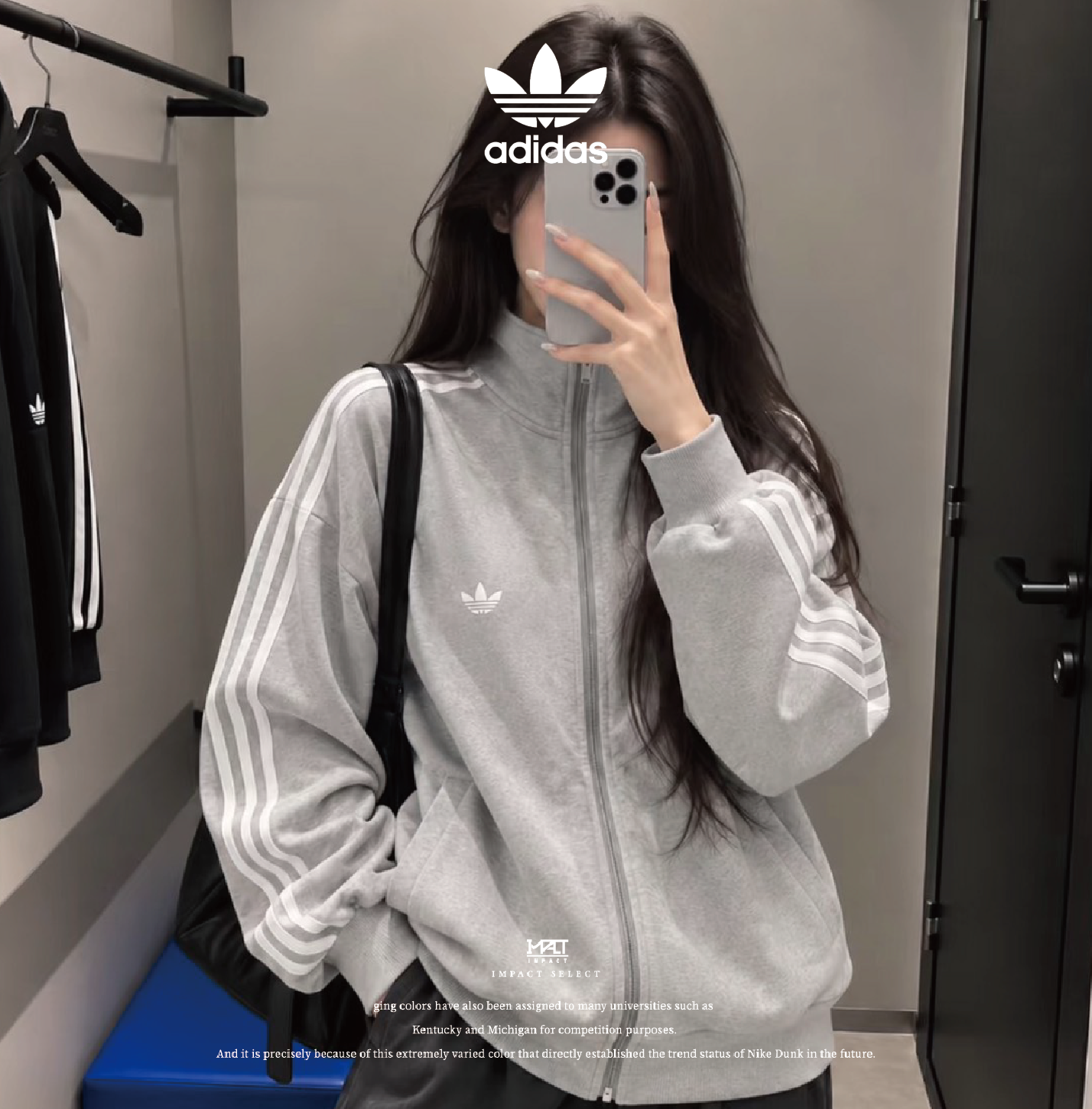 ADIDAS BOUCLE TT 韓系 慵懶 高領 搖粒絨 外套 LC8149