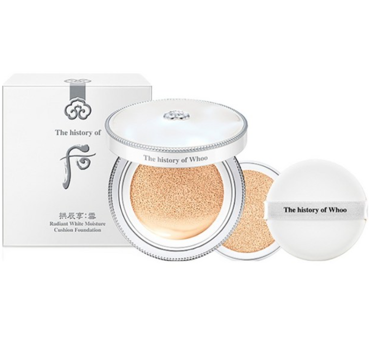 AB261017-G96-The History of Whoo 拱辰享 雪潤亮白氣墊粉底液特別套裝Radiant White Moisture Cushion Foundation SPF 50+ / PA+++ (#21 連2個refil)-EXP:EXP:28/29
