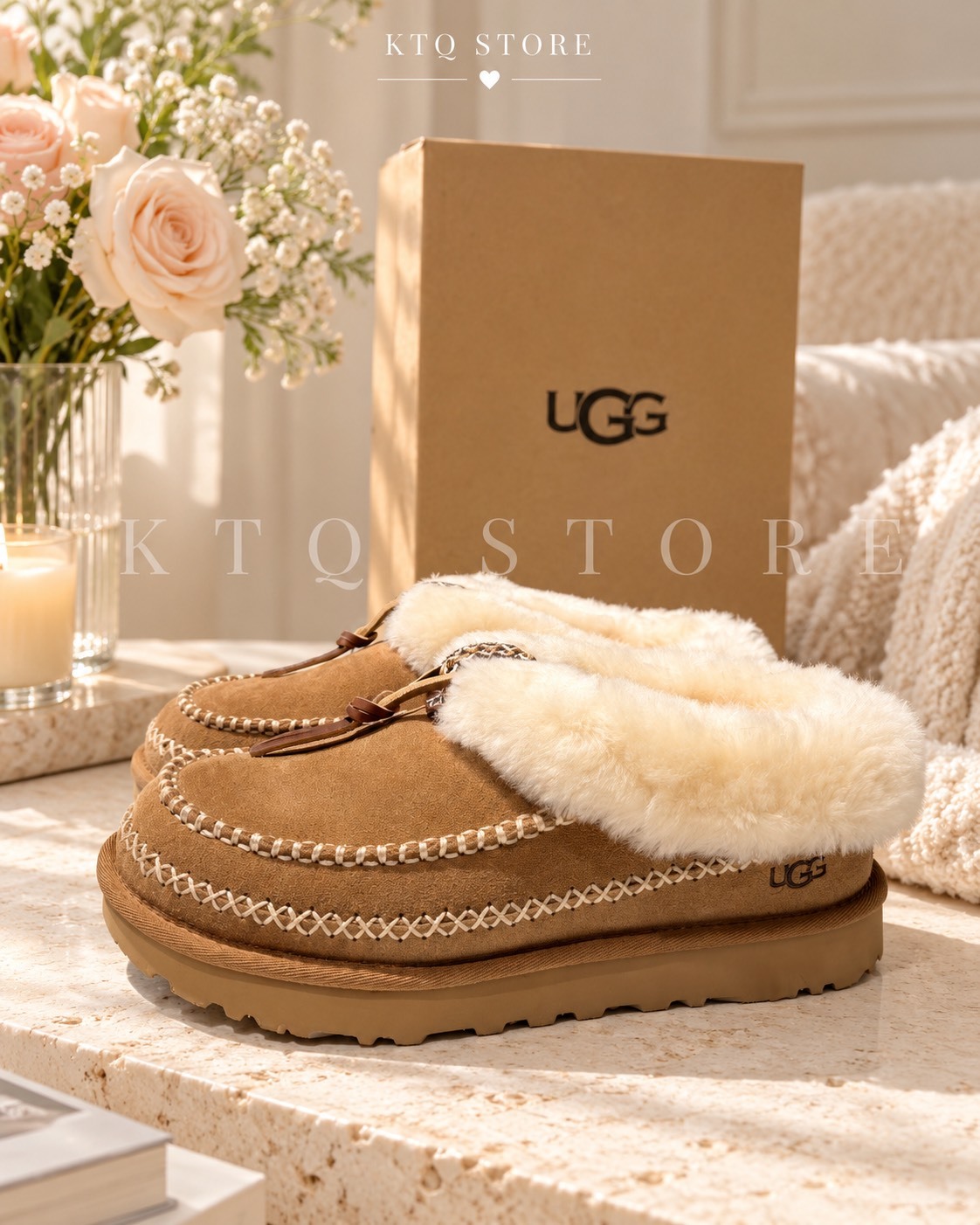 KTQ STORE ‧UGG Alpine 阿爾派 加絨保暖短筒雪地靴 女款 栗色1158258-CHE