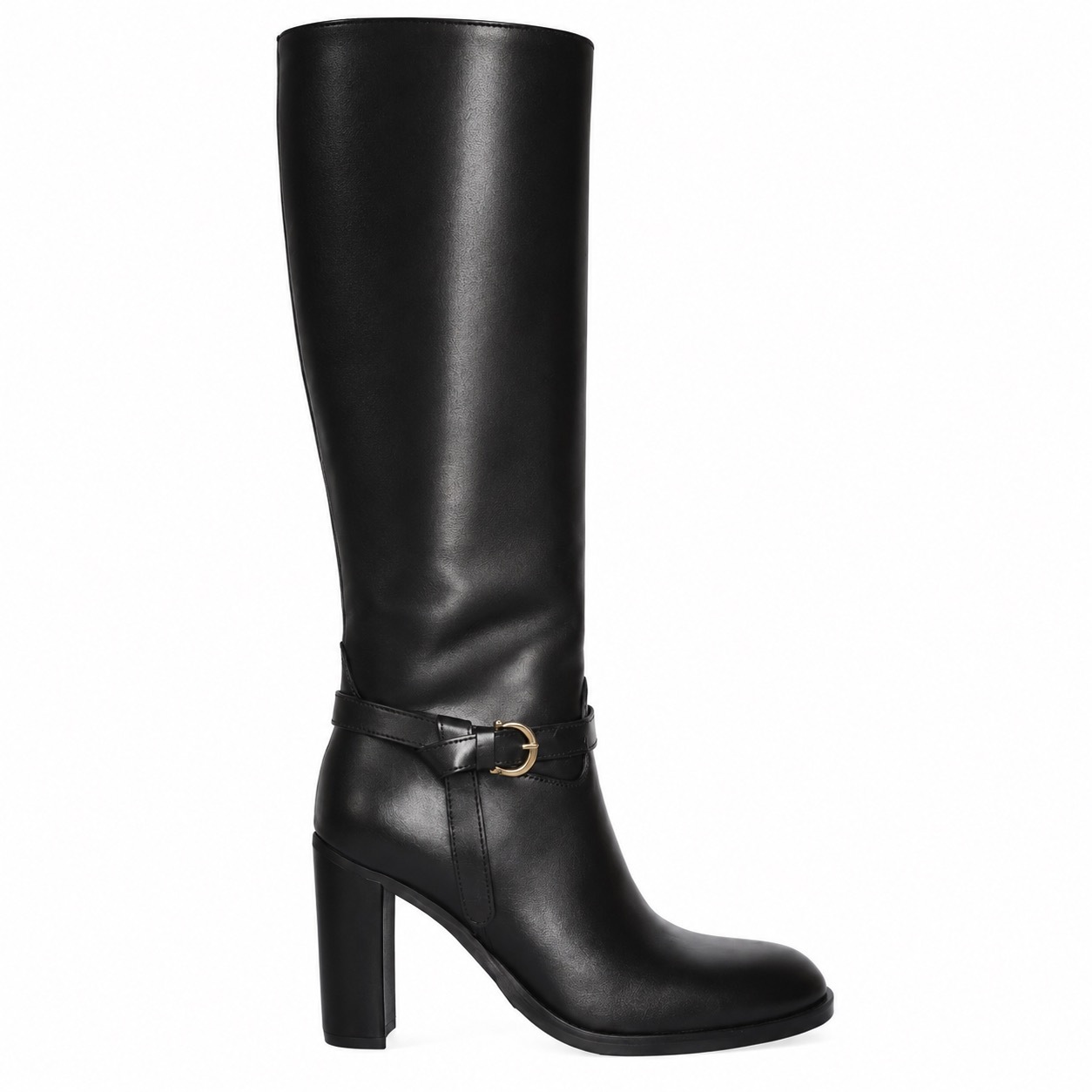 1CT1017-025 [CHANTAL] Crast Nero 90 Cuoio Nero 長靴 黑色 #3218 (EU)