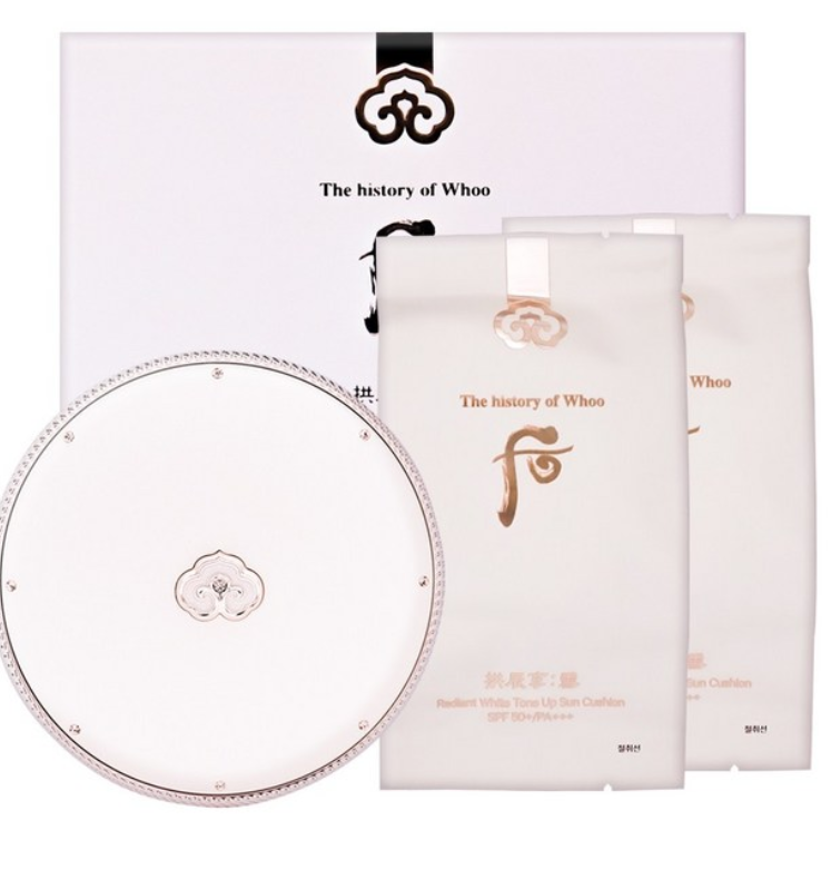 AB261017-G105-The History of Whoo 拱辰享 雪潤亮白修護防曬提拉氣墊套裝(正裝 13g × 1 + 替換裝 13g × 2)-EXP:28/29