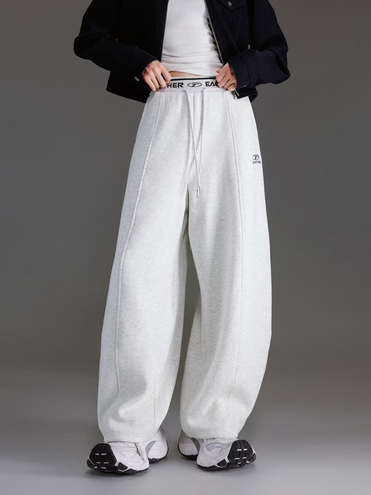1019GZ02-GZTRIP-TUOGU-Casual Pants (A2 Heather Grey)