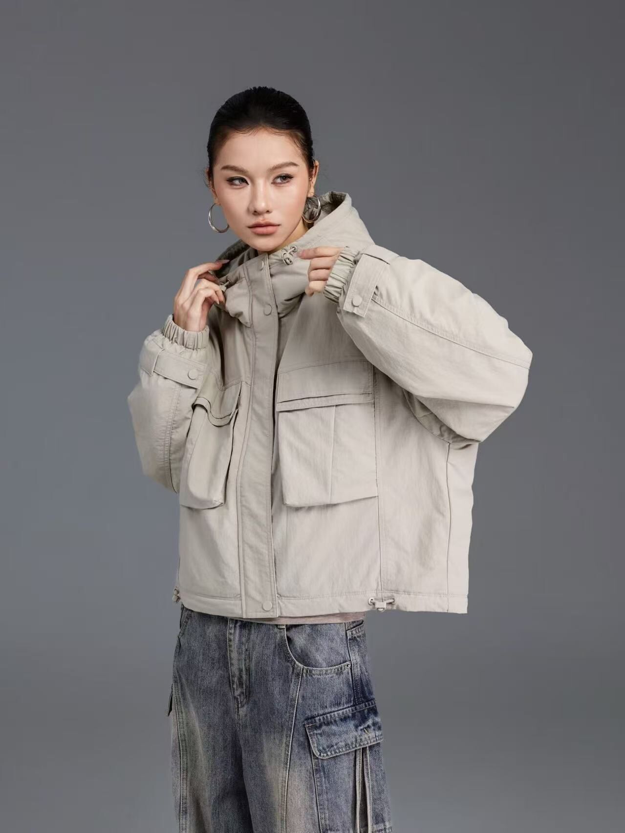 1019GZ04-GZTRIP-TUOGU-Padded Jacket (A4 Army Green / B4 Elephant Grey / C4 Black)