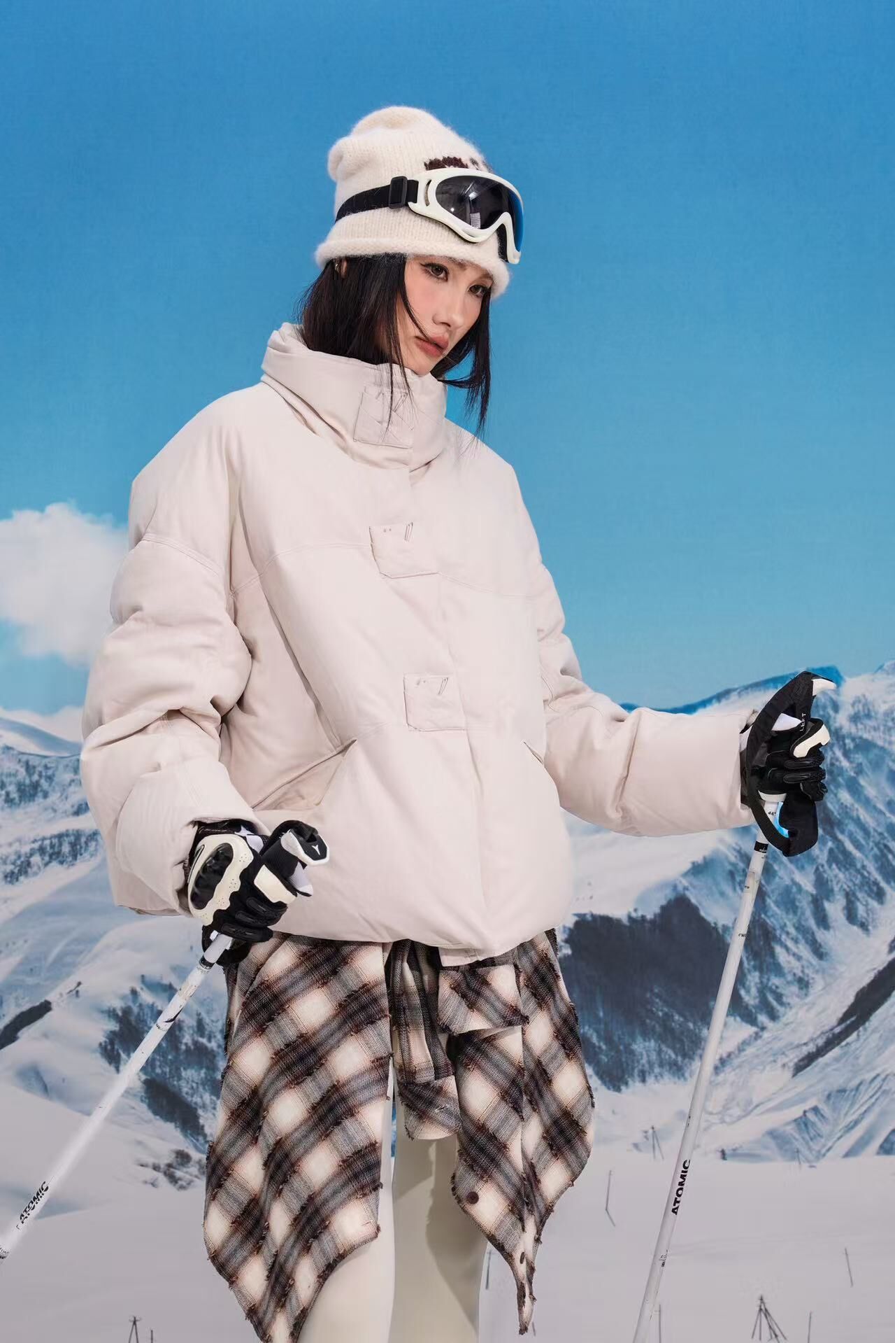 1019GZ16-GZTRIP-TUOGU-Down Jacket (A16 Almond Beige / B16 Lotus Pink)