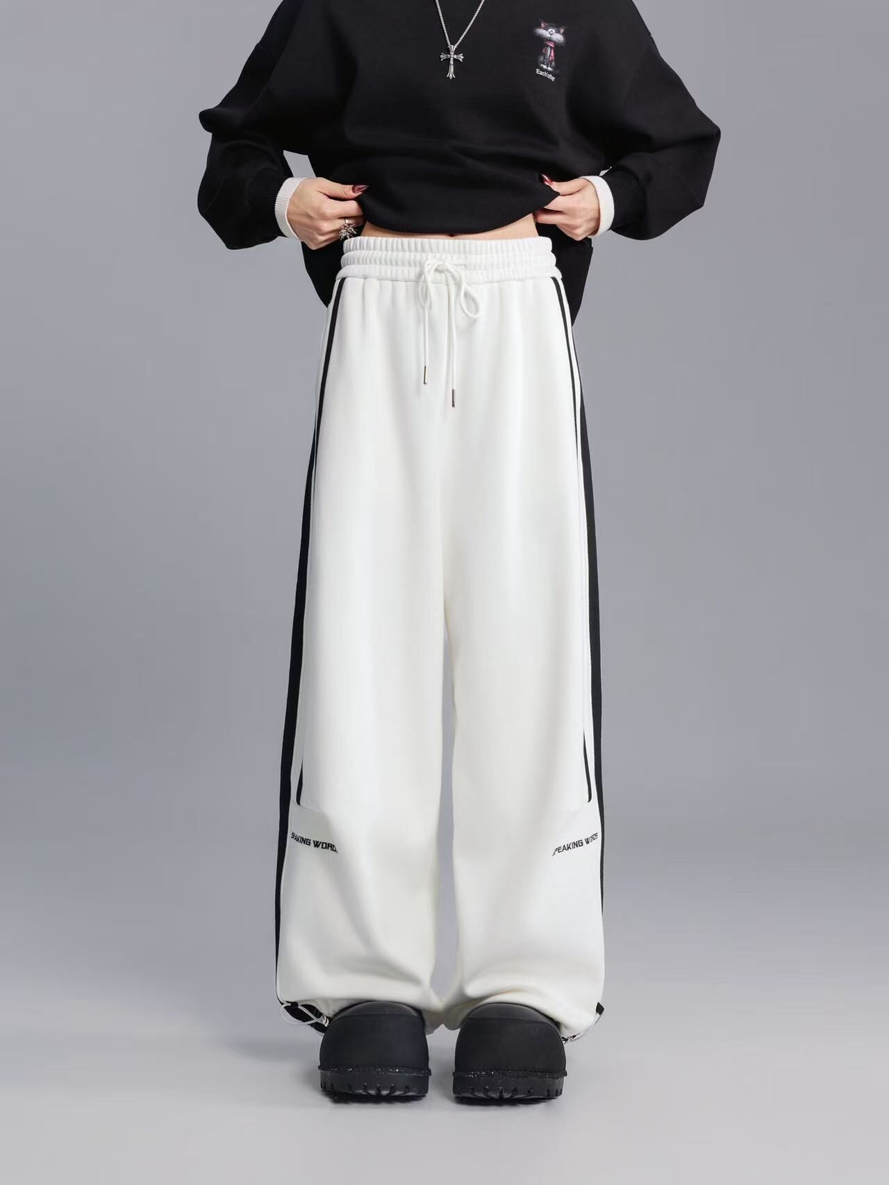 1019GZ20-GZTRIP-TUOGU-Casual Pants (A20 Starry Grey / B20 Black / C20 Almond Beige / D20 Ivory White)