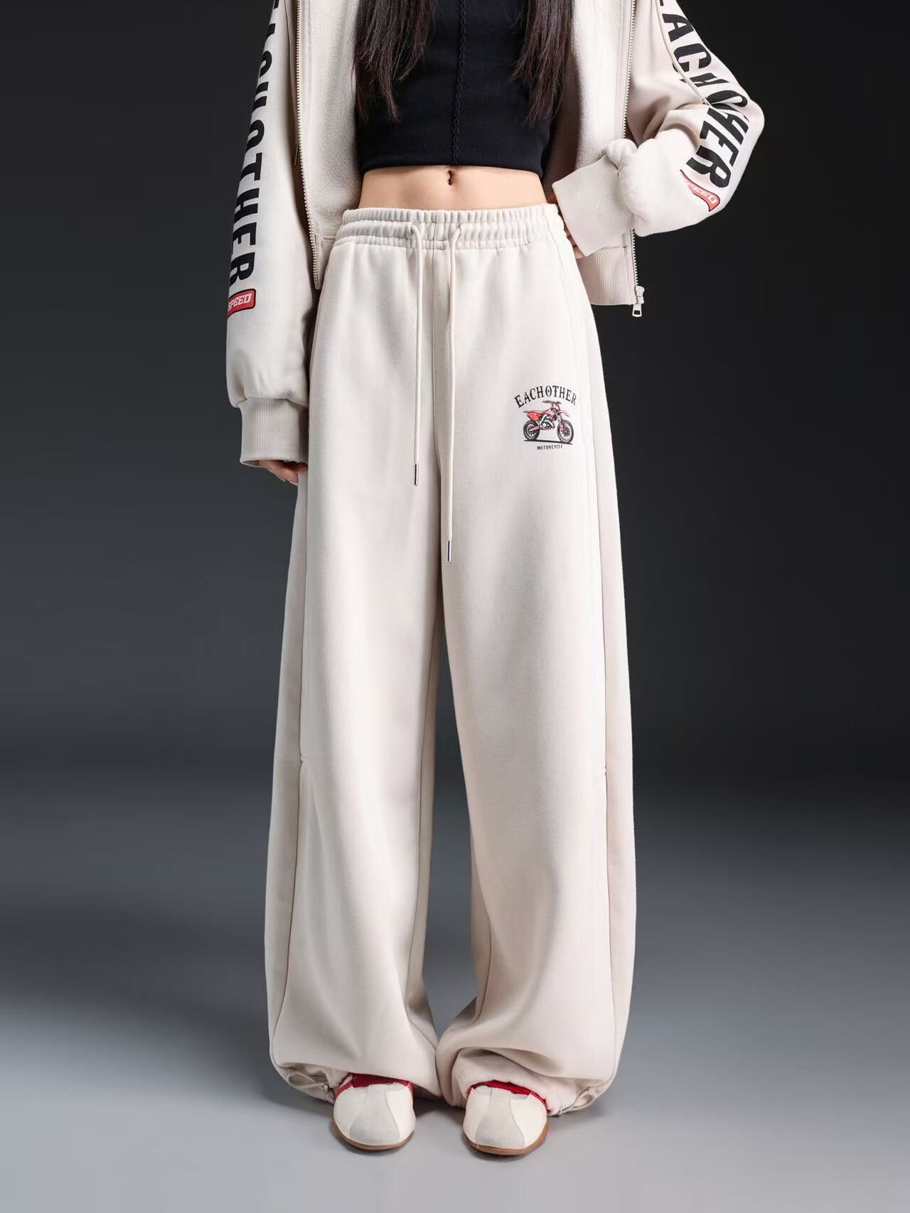 1019GZ38-GZTRIP-TUOGU-Casual Pants (A38 Almond Beige / B38 Heather Grey / C38 Peach Pink)