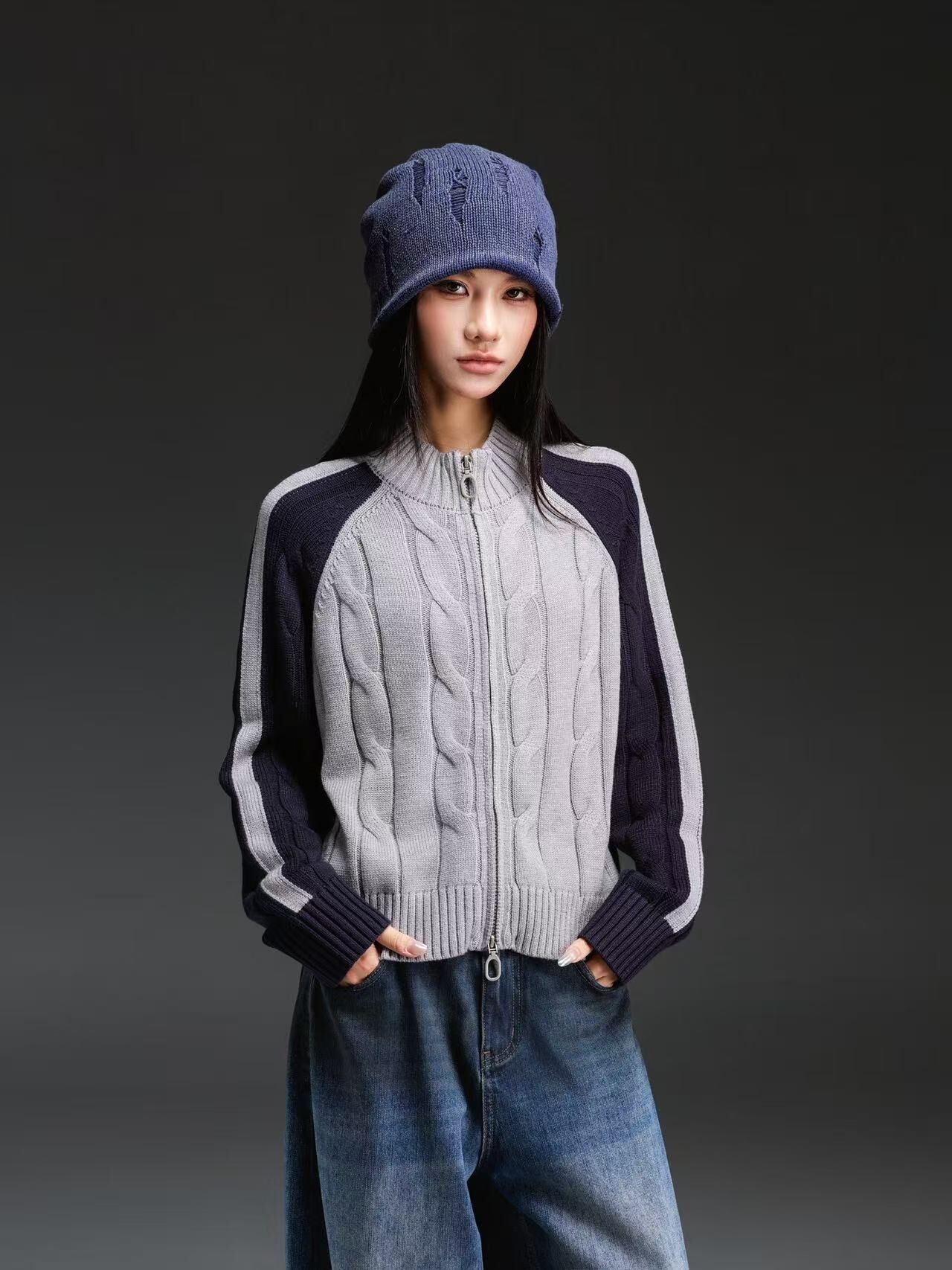 1019GZ47-GZTRIP-TUOGU-Sweater (A47 Grey)
