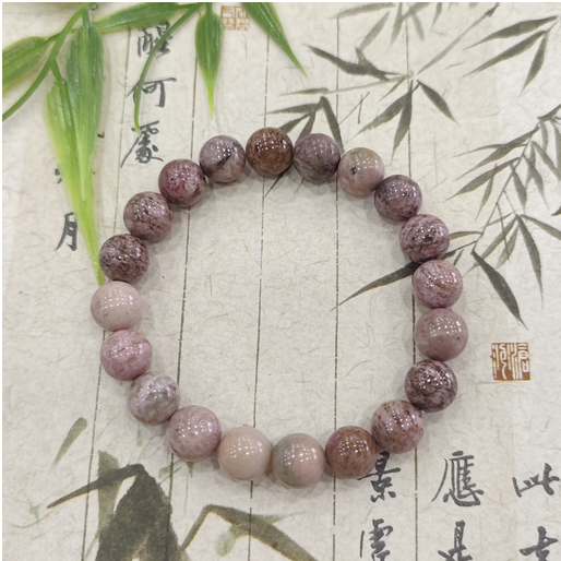 1020GZ59-GZTRIP-SUGILITE-Pink Sugilite Round-Bead Bracelet (A59)