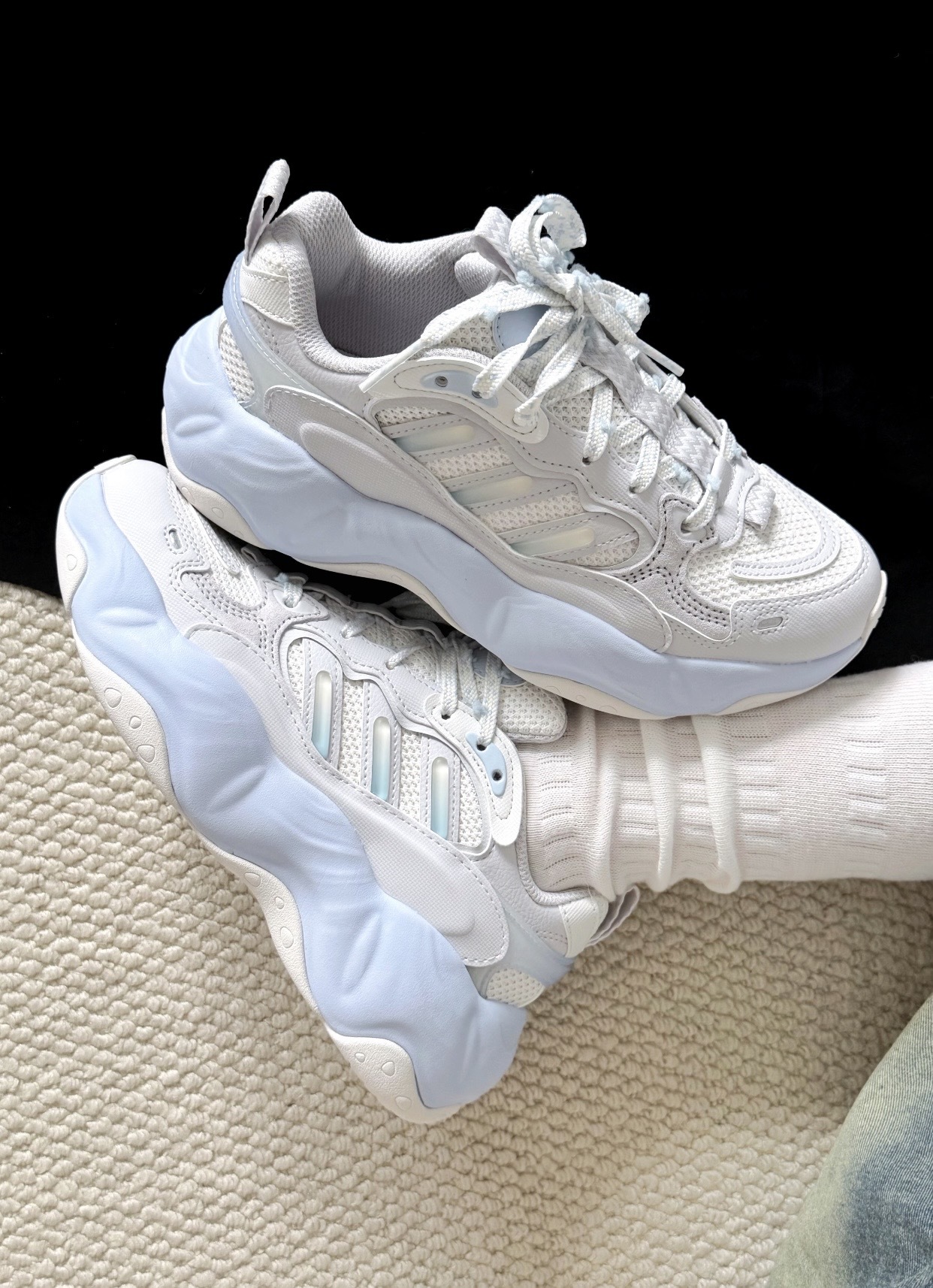 【預訂】ADIDAS VALLINA 1.0 灰白藍-WOMEN