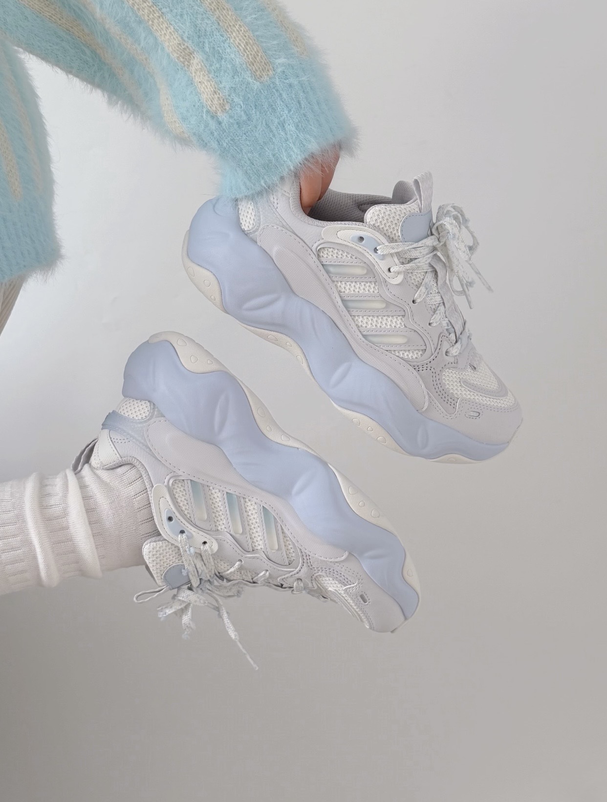 【預訂】ADIDAS VALLINA 1.0 灰白藍-WOMEN
