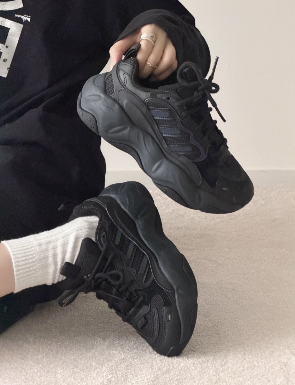 【預訂】ADIDAS VALLINA  全黑-WOMEN