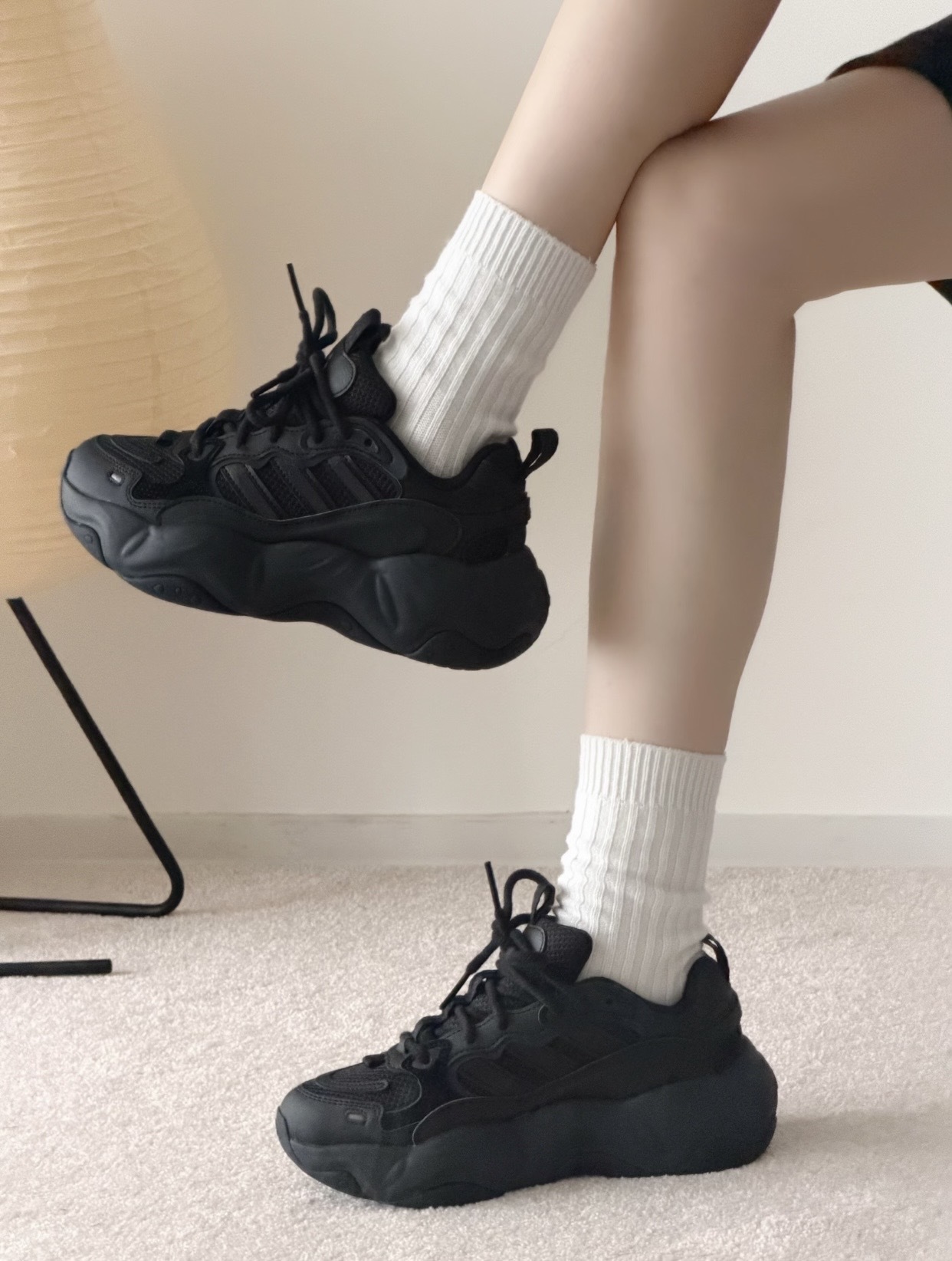 【預訂】ADIDAS VALLINA  全黑-WOMEN