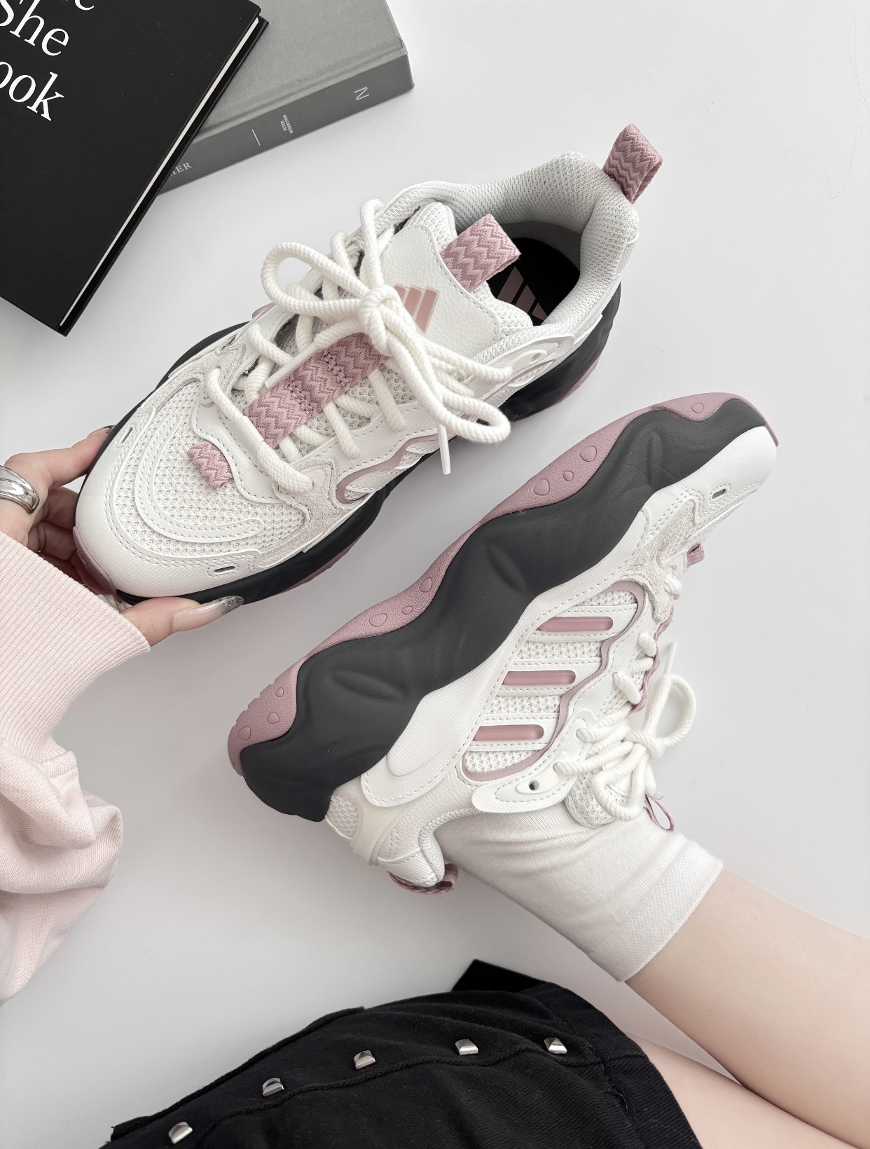 【預訂】ADIDAS VALLINA 白玫粉-WOMEN