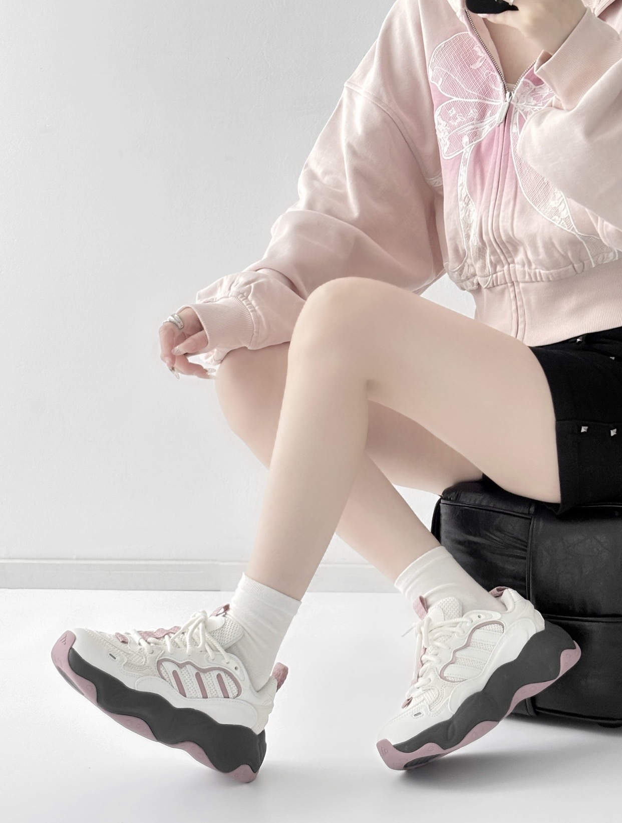 【預訂】ADIDAS VALLINA 白玫粉-WOMEN