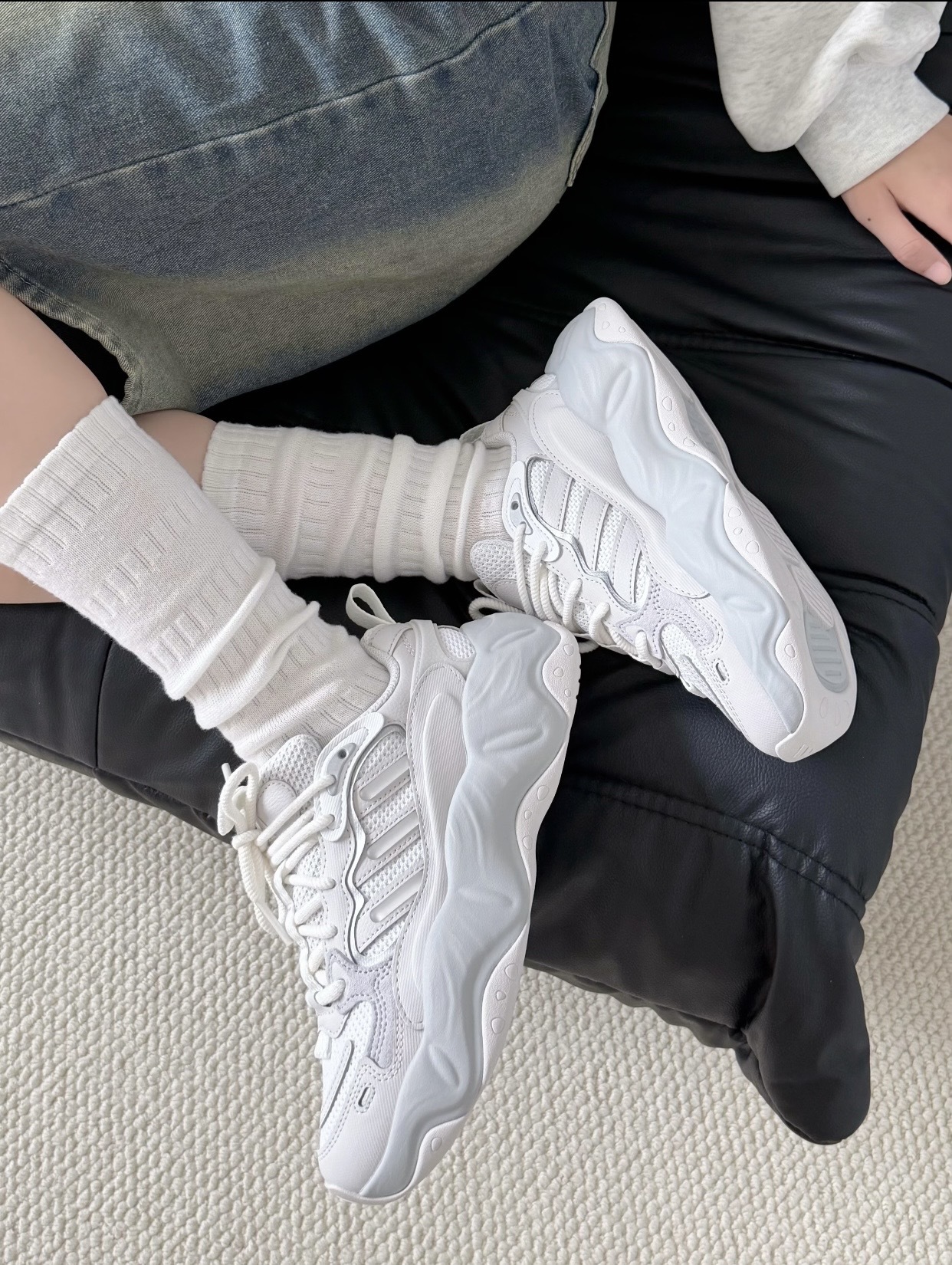 【預訂】ADIDAS VALLINA 霧灰白-WOMEN