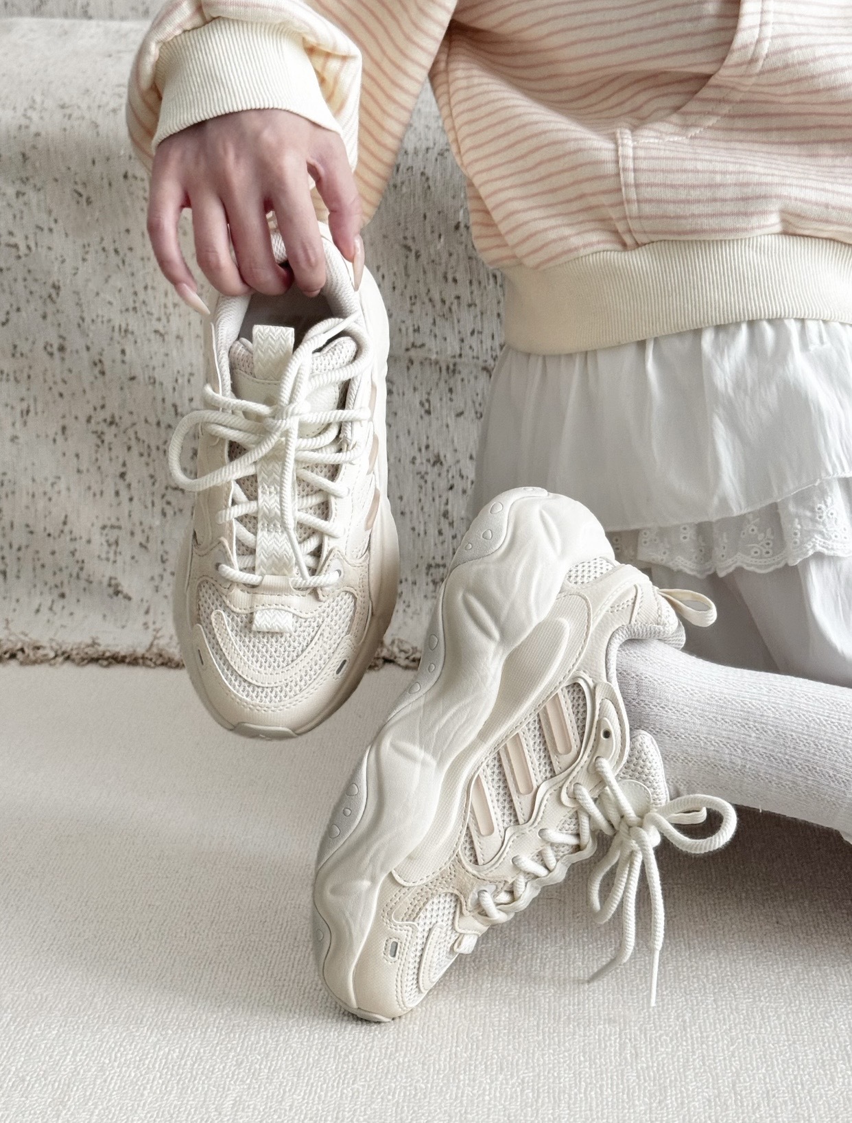【預訂】ADIDAS VALLINA 奶油杏-WOMEN