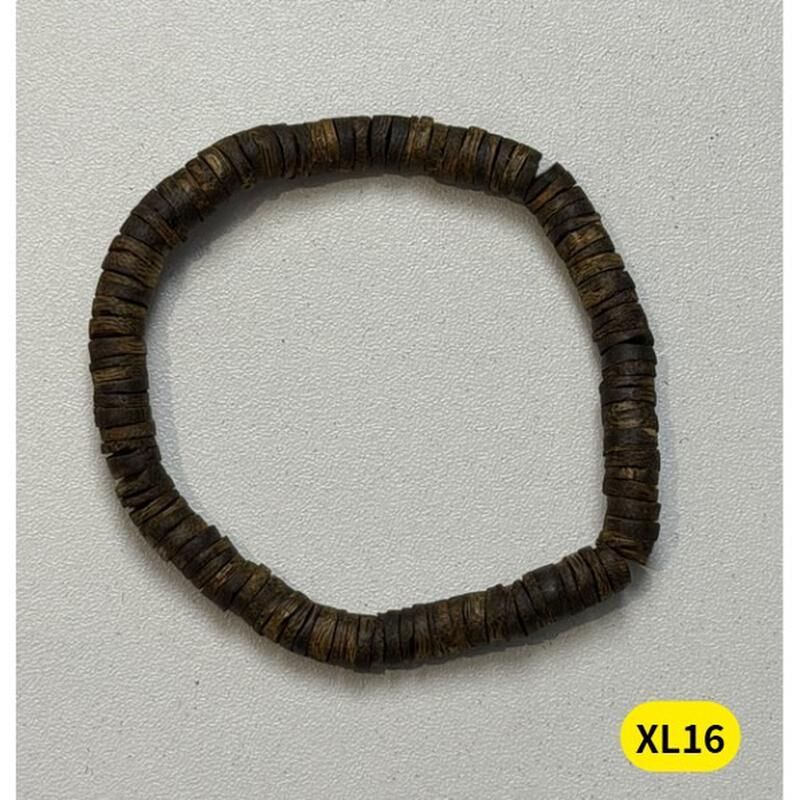 1021GZ51-GZTRIP-AGARWOOD-6mm Nine-Tenths Sinking Kinam Freeform Bead Bracelet (B51)