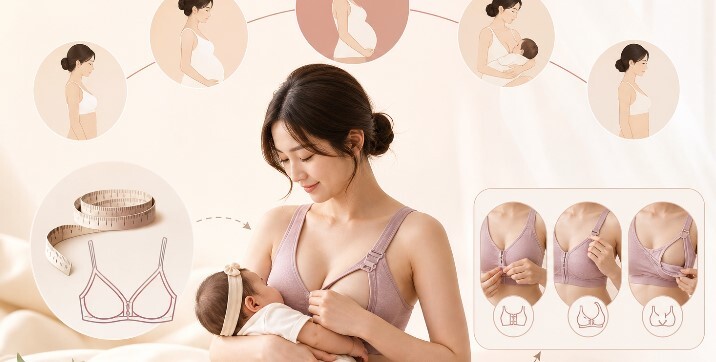 哺乳期內衣尺碼怎麼變？2026年完整孕哺尺碼換算與選購說明
