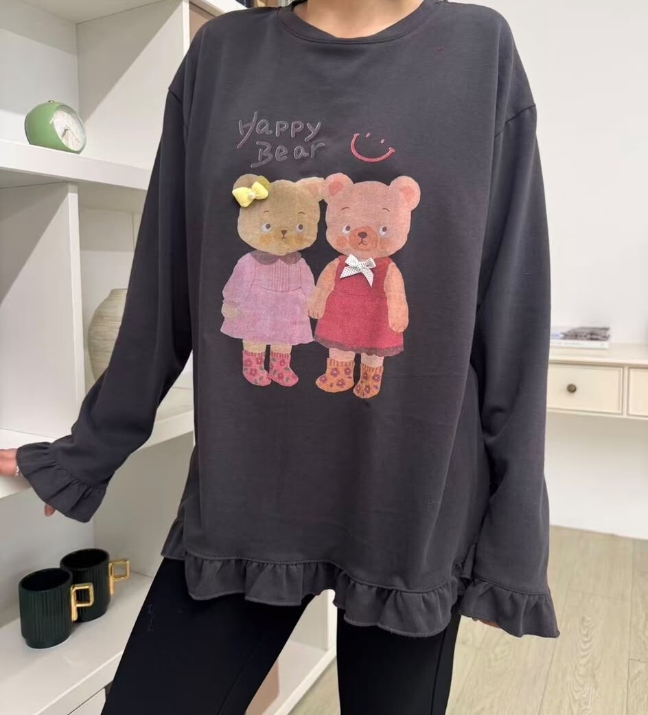 CE04   卡通BEAR T  胸46 -60  長27.5  $499