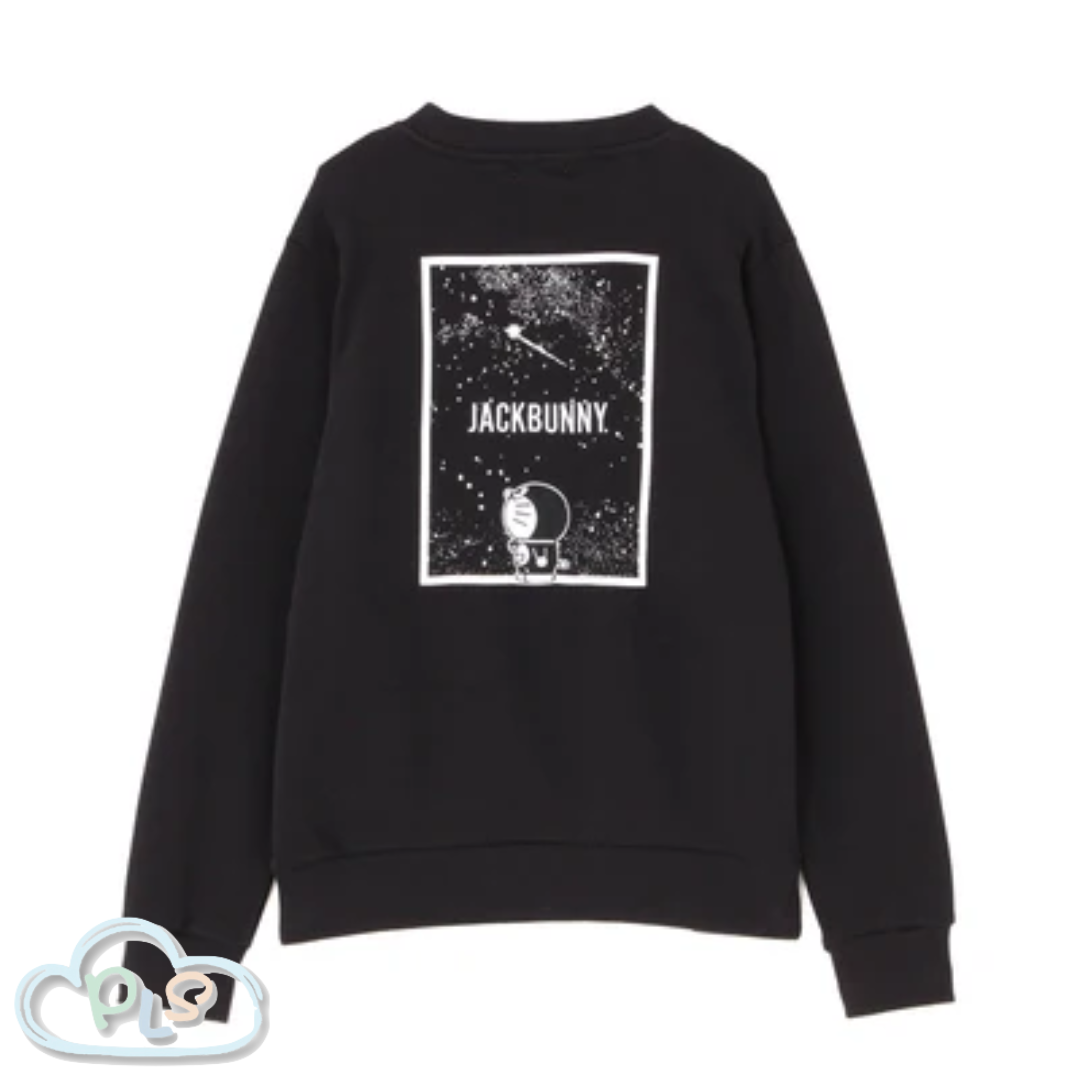 Night Sky Print Long-Sleeved Crew Neck Sweatshirt (Women's) DORAEMON Jack Bunny!! FESTIVAL'26 vol.2 - Starry Night Drift   #14022-1